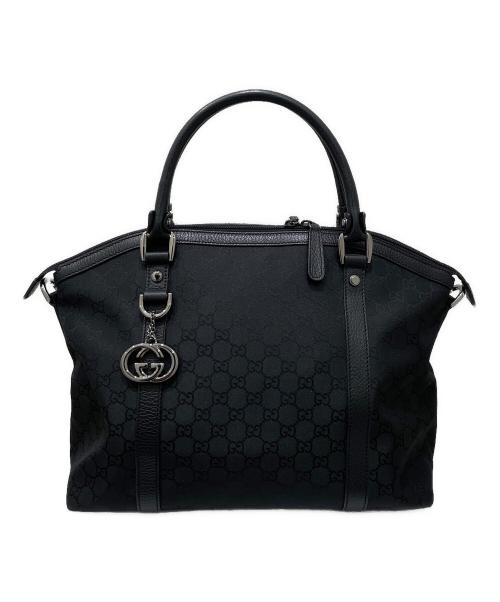 中古・古着通販】GUCCI (グッチ) GGキャンバス 2WAYバッグ ブラック