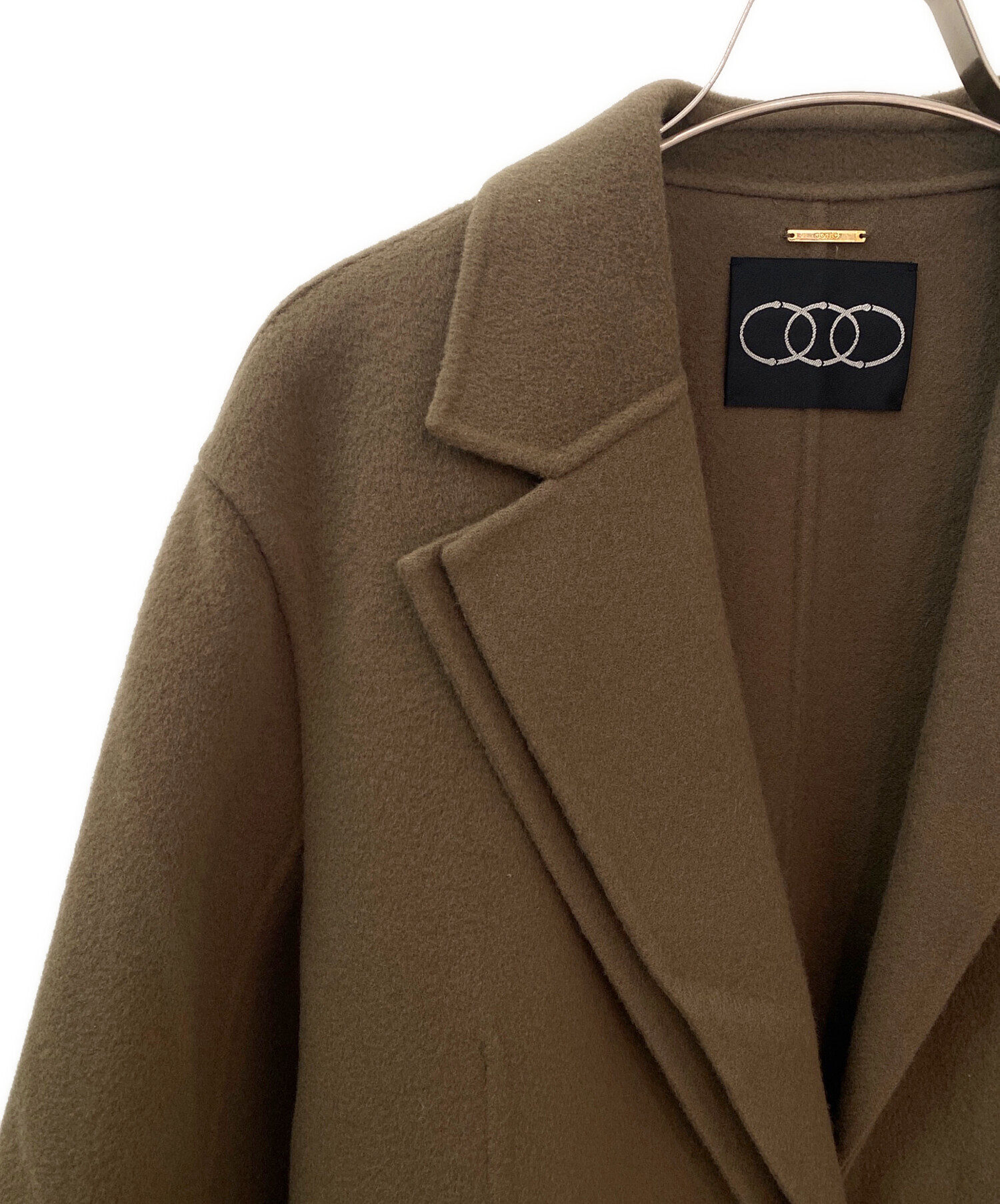 中古・古着通販】Conte (コンテ) ダブルラペル リバーコート ベージュ