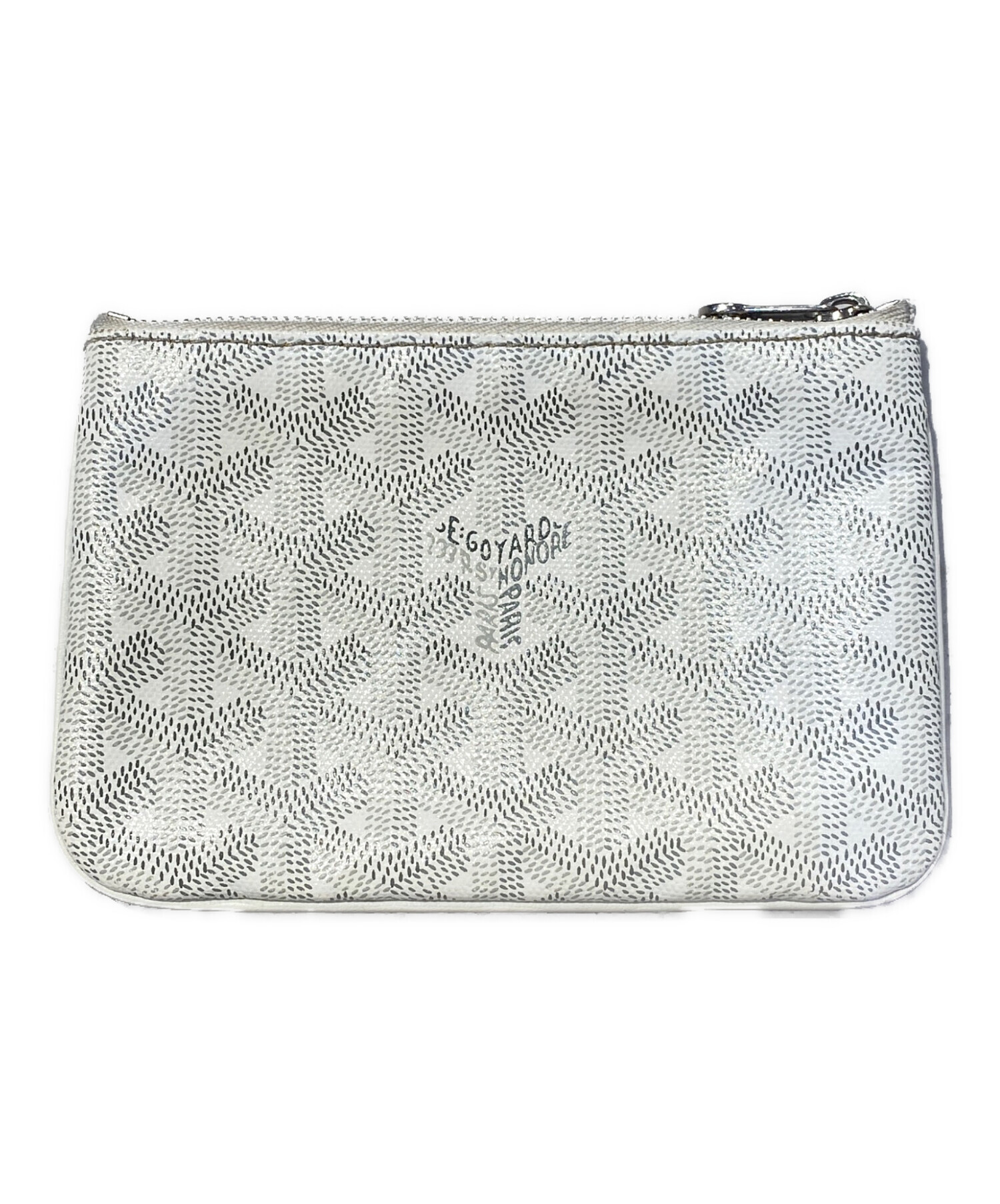中古・古着通販】GOYARD (ゴヤール) セナ ミニ ポーチ ホワイト サイズ