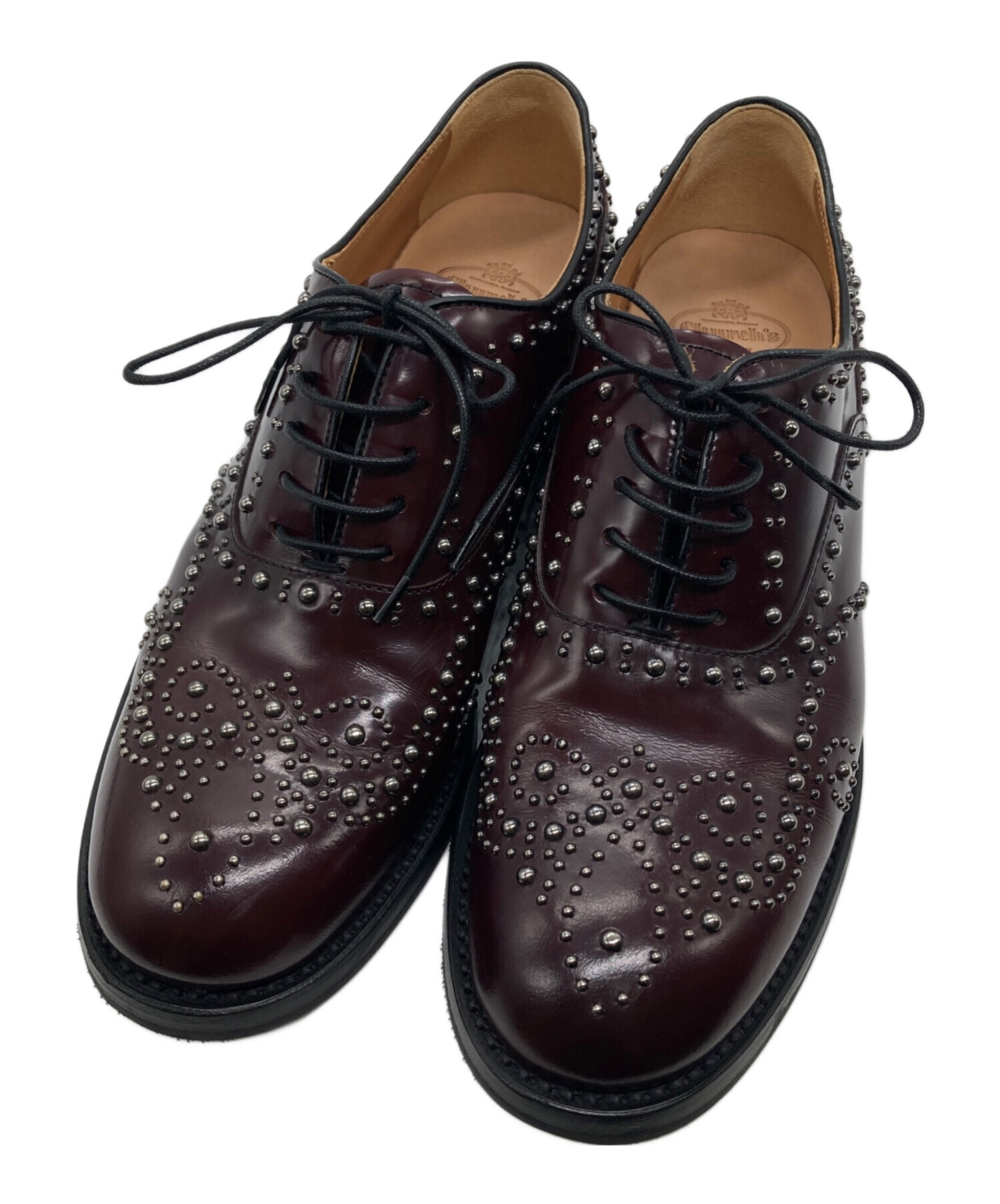 チャーチ　Church's　ホールカット　バーガンディ　三都市　ボルドー チャーチ Church's ホールカット バーガンディ 三都市 ボルドー