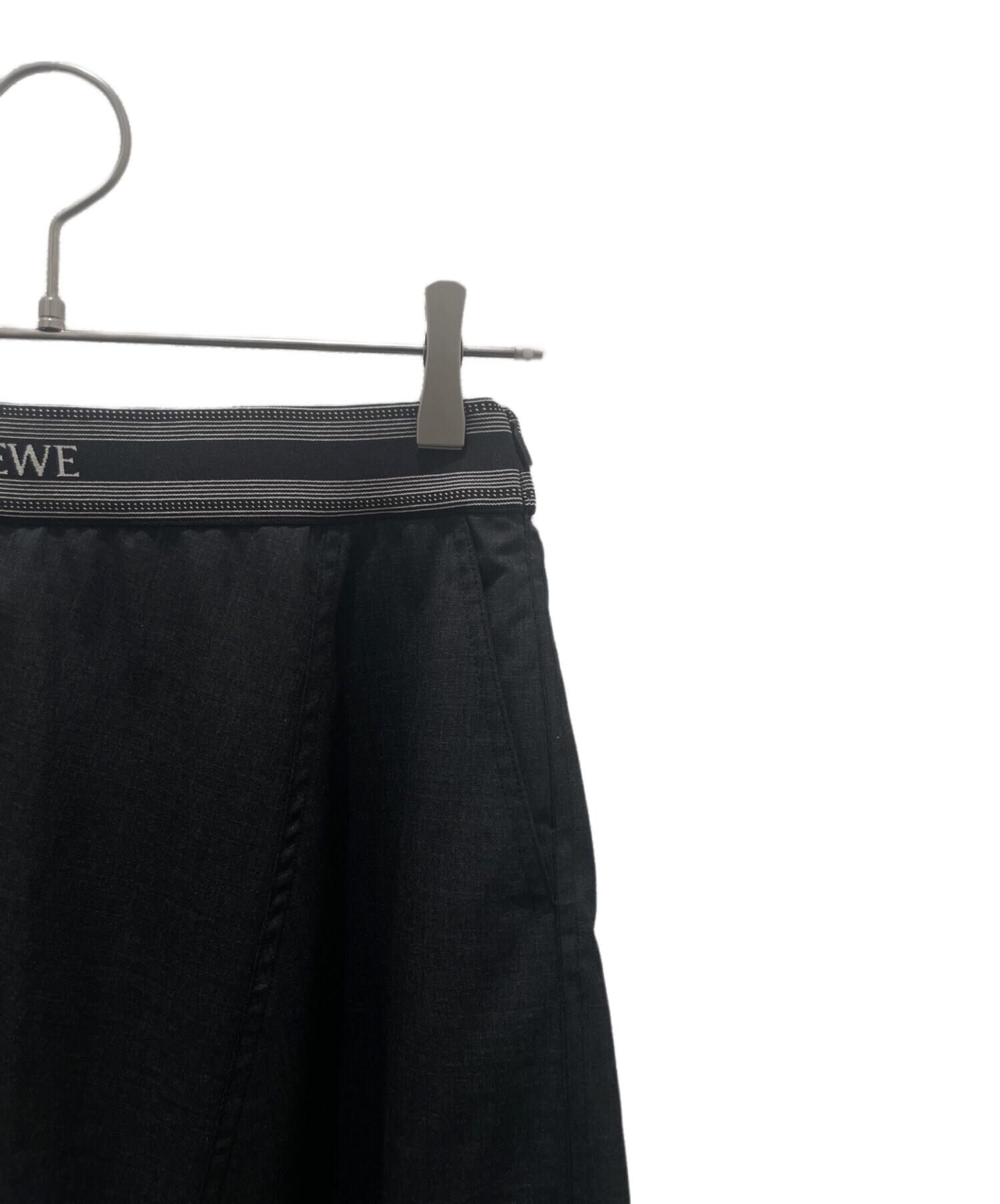 中古・古着通販】LOEWE (ロエベ) ASYMMETRIC SKIRT S359Y08X44 グレー