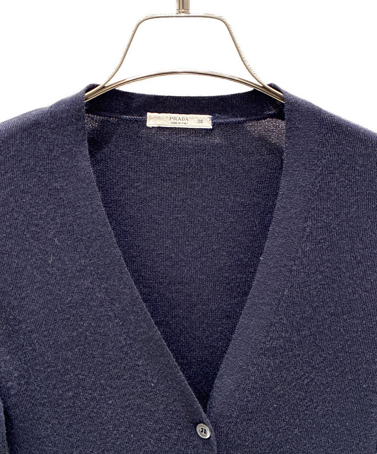 中古・古着通販】PRADA (プラダ) カシミヤシルクカーディガン ネイビー