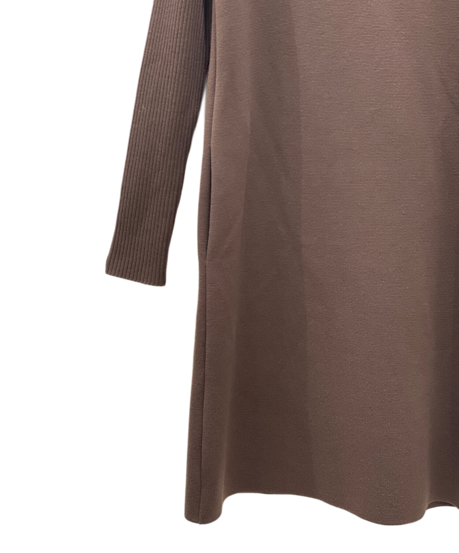 中古・古着通販】FOXEY (フォクシー) ニットワンピース ブラウン