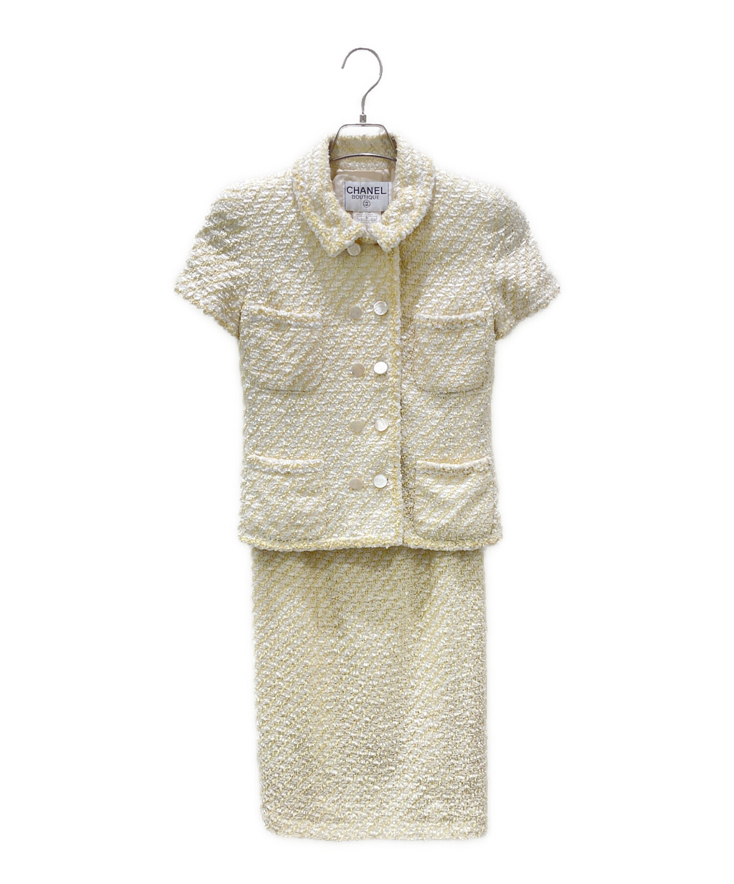 中古・古着通販】CHANEL (シャネル) 96C ツイードセットアップ