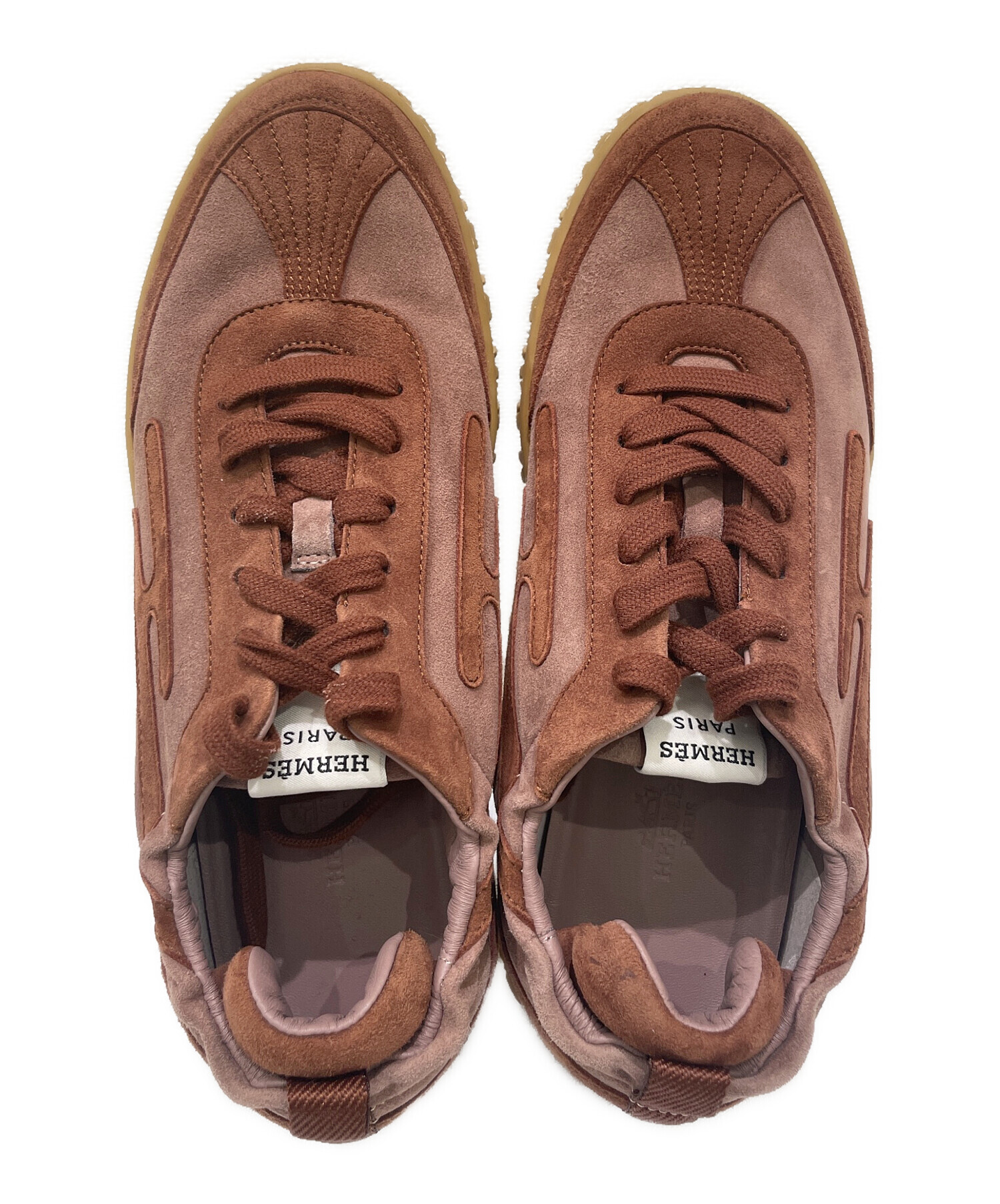 中古・古着通販】HERMES (エルメス) Jet Sneaker ブラウン サイズ:37