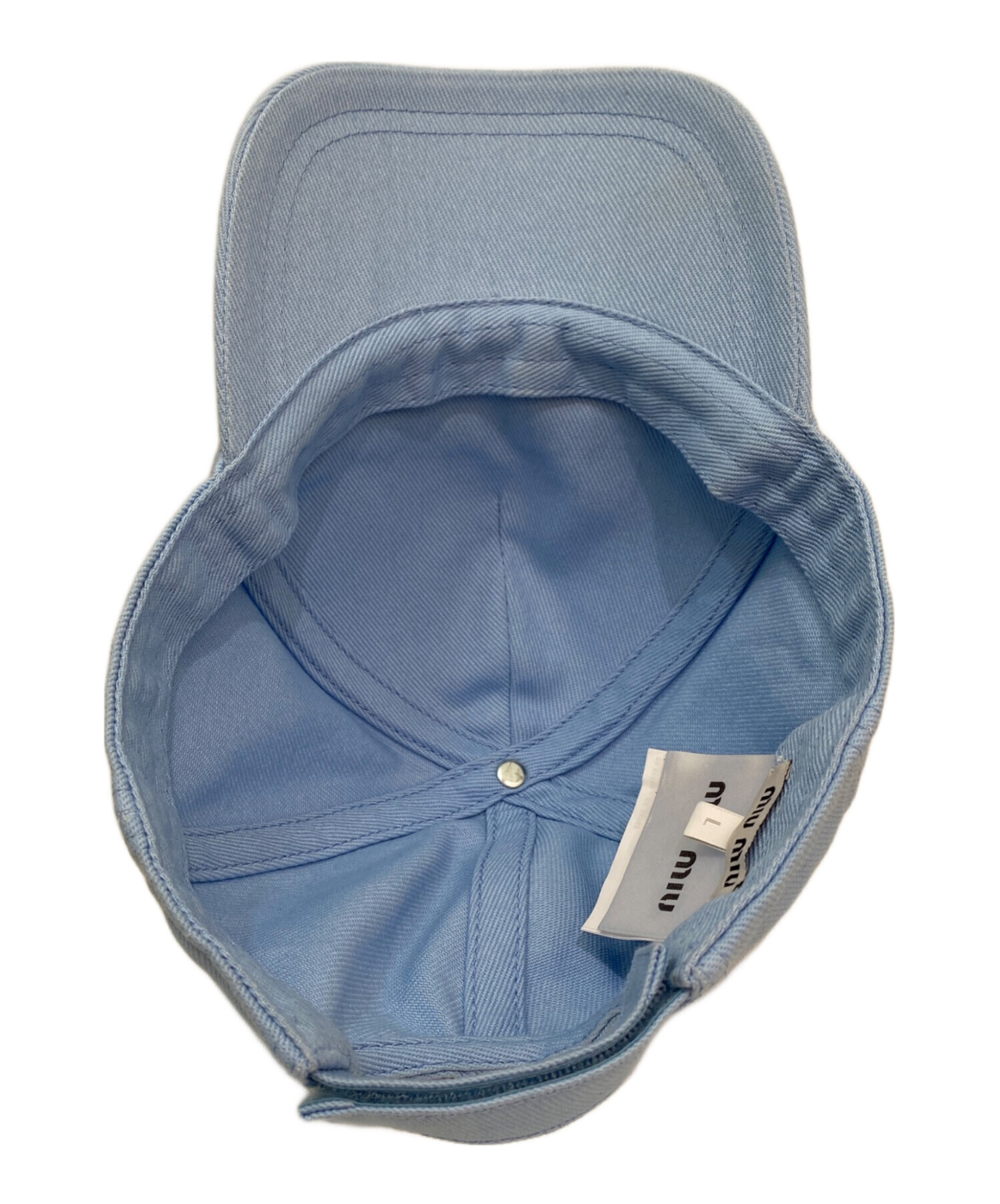 中古・古着通販】MIU MIU (ミュウミュウ) ロゴキャップ スカイ