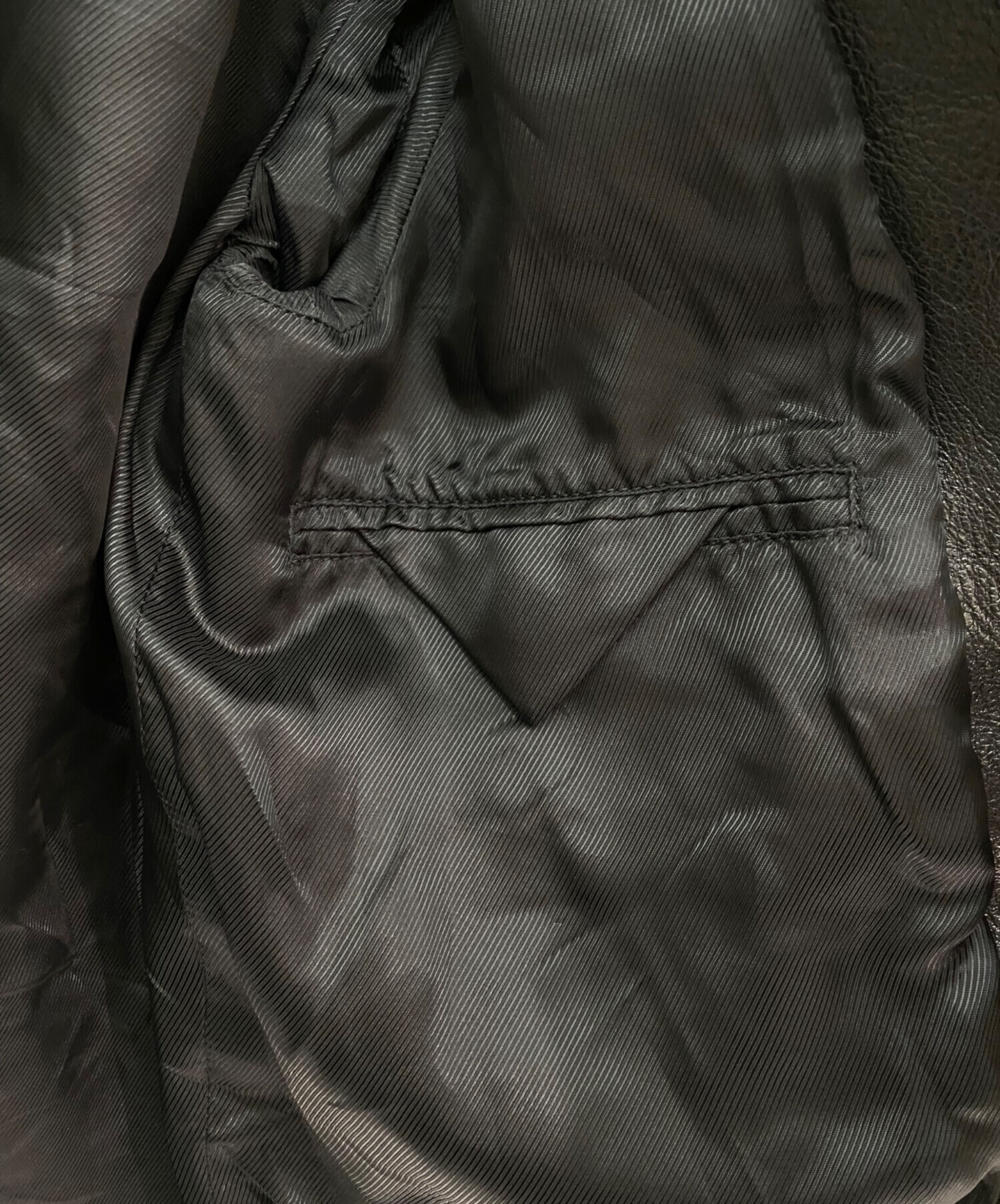 PRADA プラダ レザージャケット ブラック シングル ライダース 36 中古・古着通販】PRADA (プラダ) レザージャケット ブラック サイズ:36