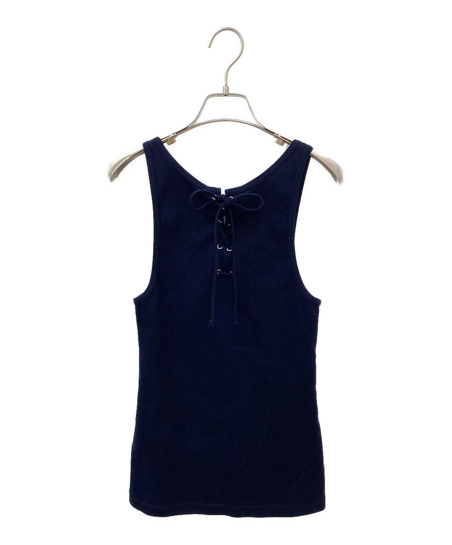 中古・古着通販】PRADA (プラダ) レース付きコットンタンクトップ