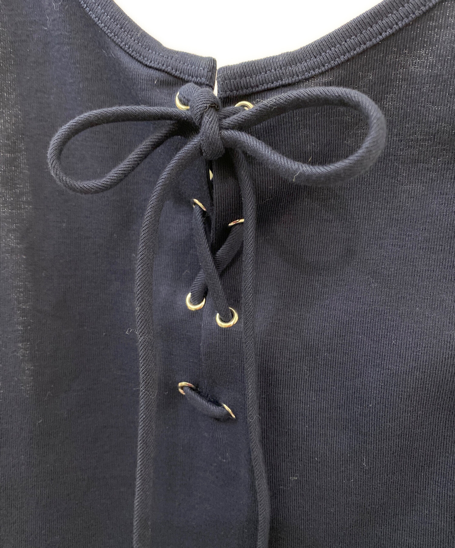 中古・古着通販】PRADA (プラダ) レース付きコットンタンクトップ