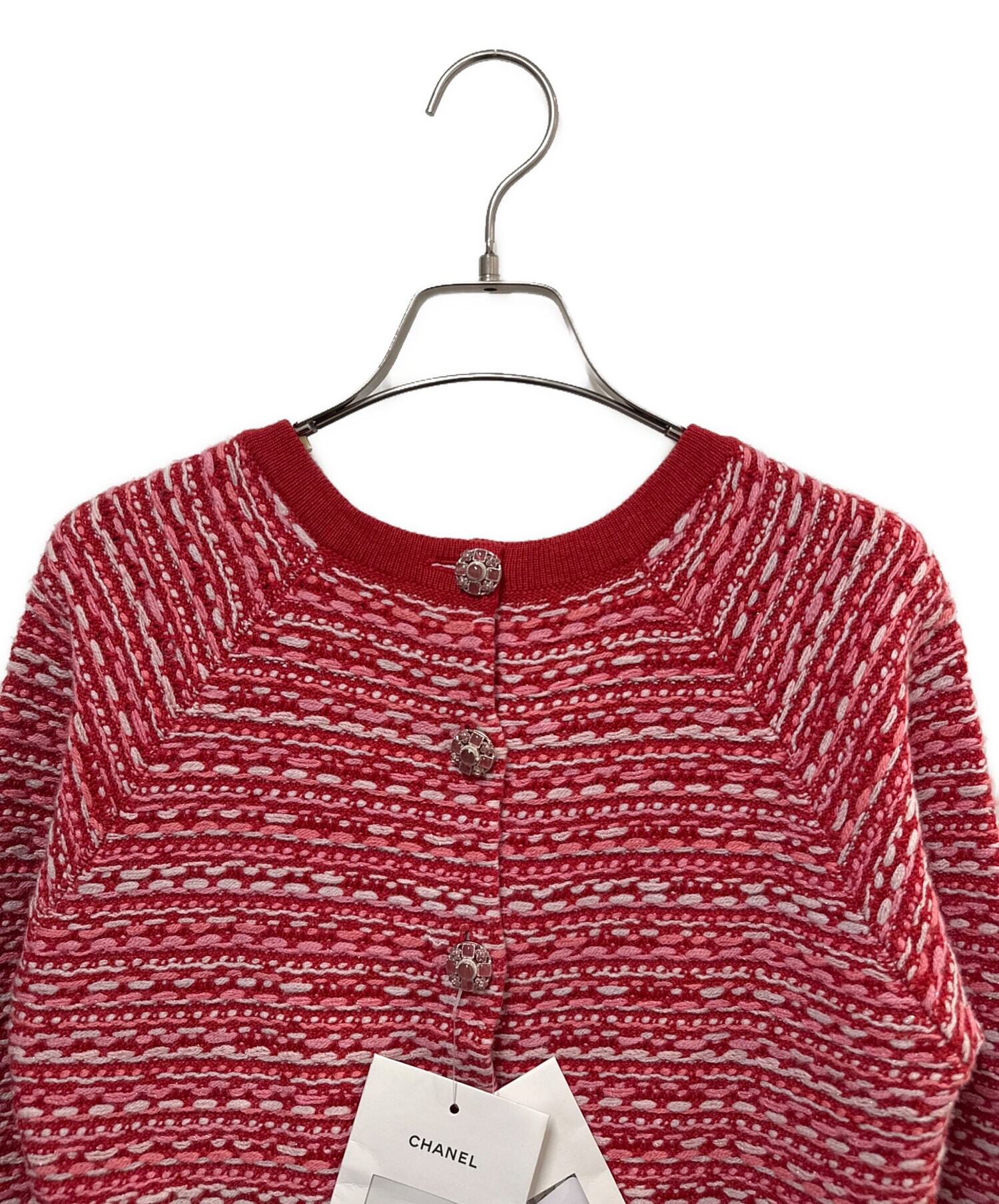 中古・古着通販】CHANEL (シャネル) カシミヤセットアップ レッド