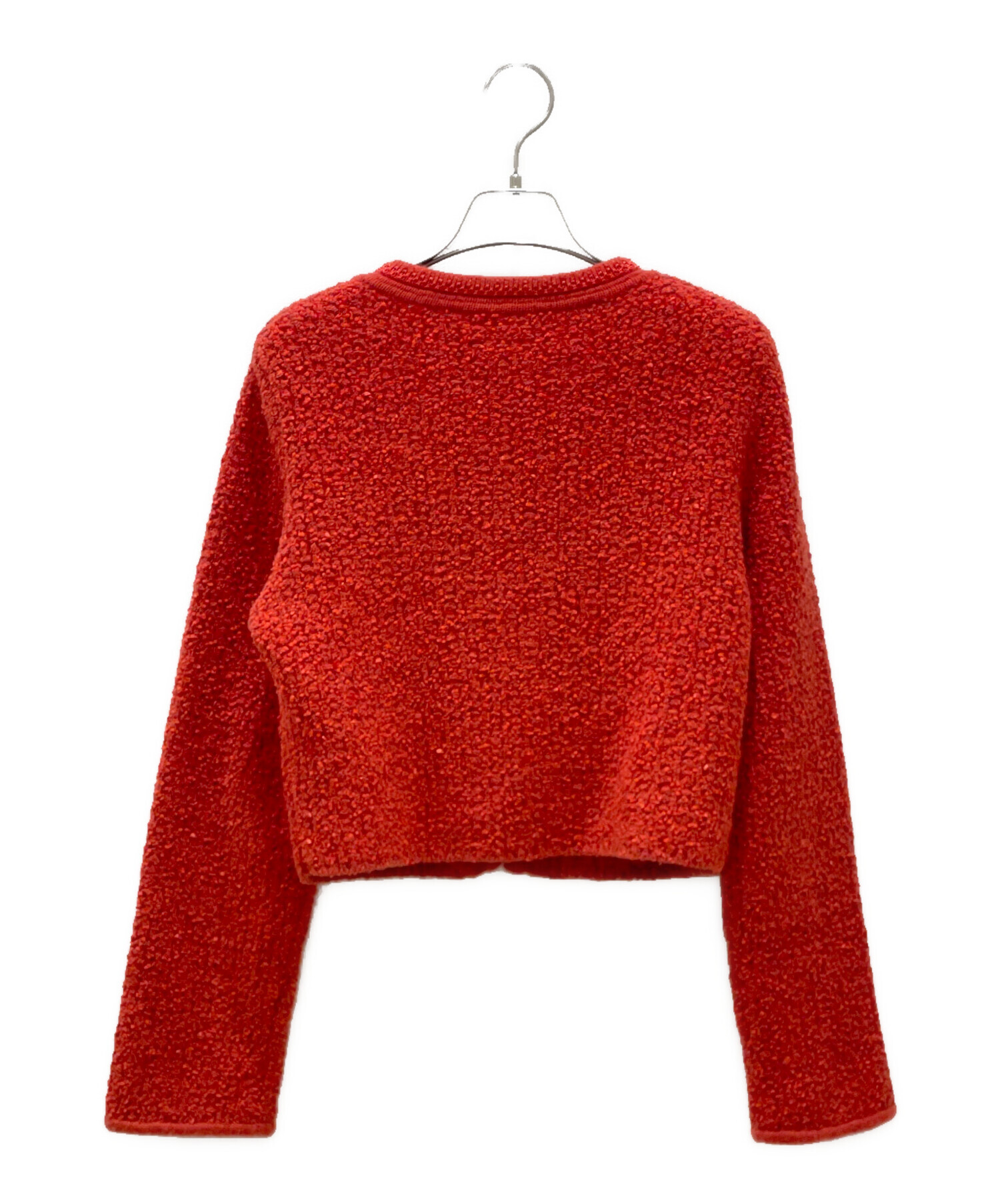 中古・古着通販】FOXEY (フォクシー) カシミヤ混ノーカラーツイード