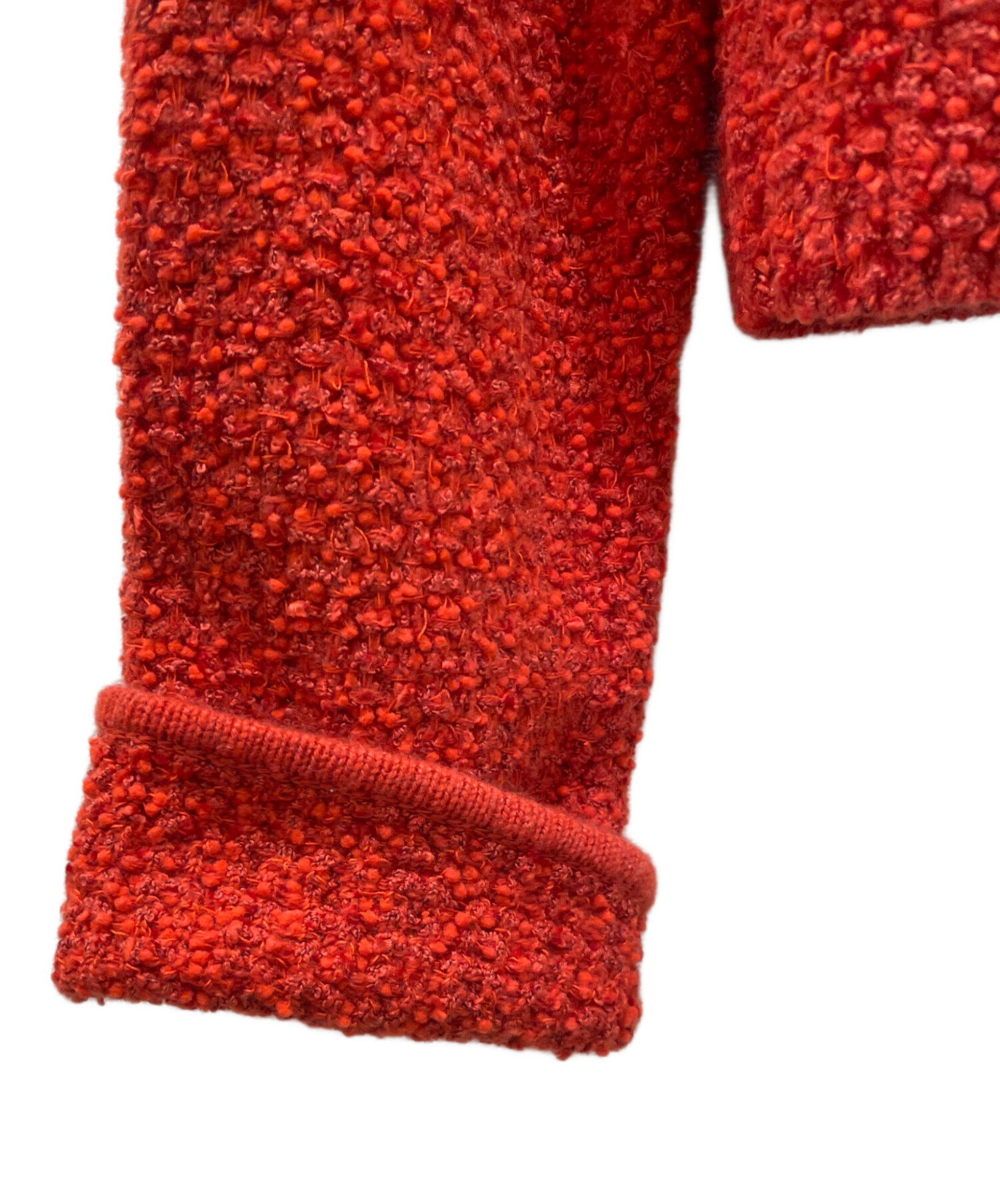 中古・古着通販】FOXEY (フォクシー) カシミヤ混ノーカラーツイード