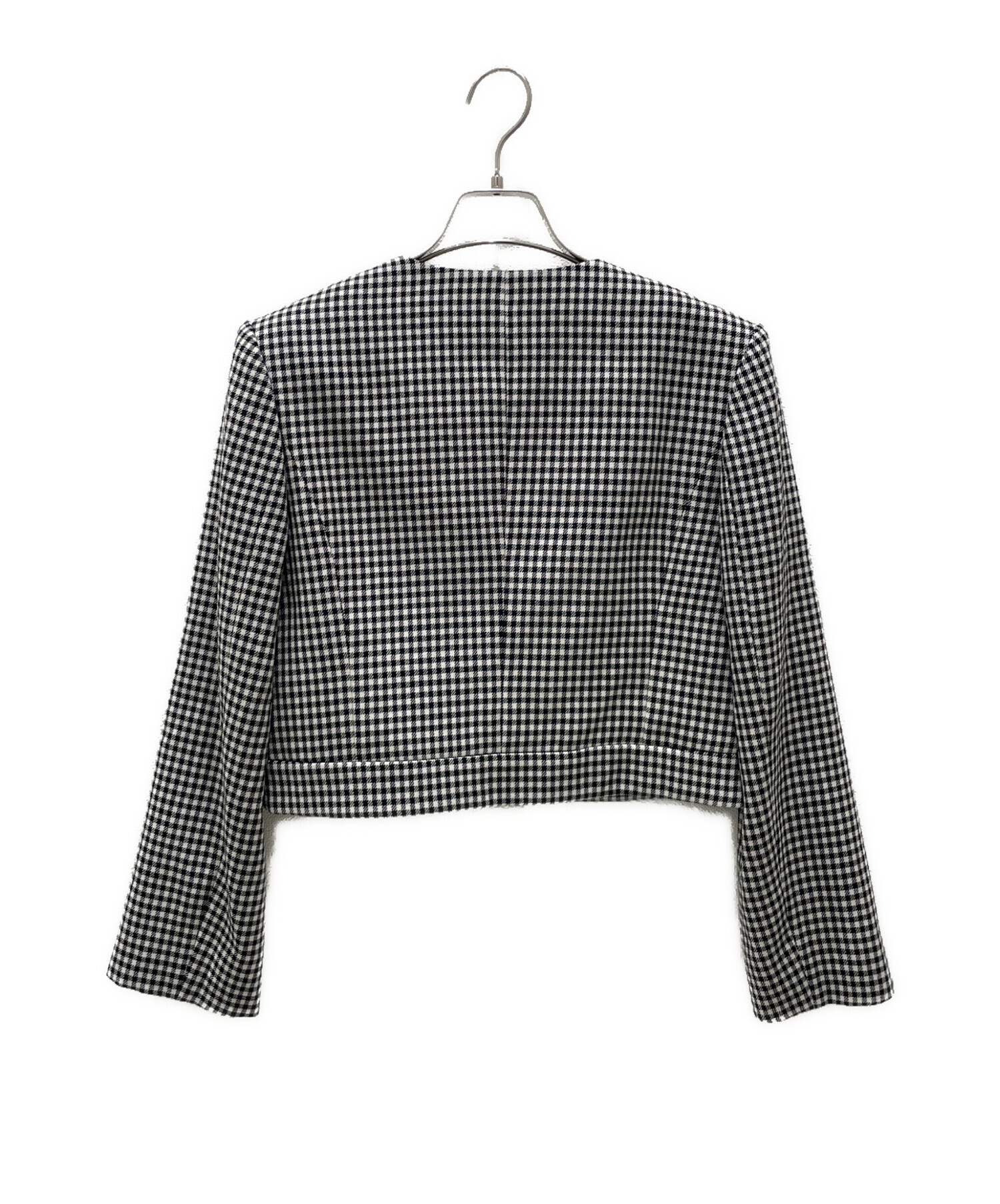 FOXEY フォクシー　38 パール　ボタン　ジャケット 中古・古着通販】FOXEY BOUTIQUE (フォクシー ブティック) ノーカラー
