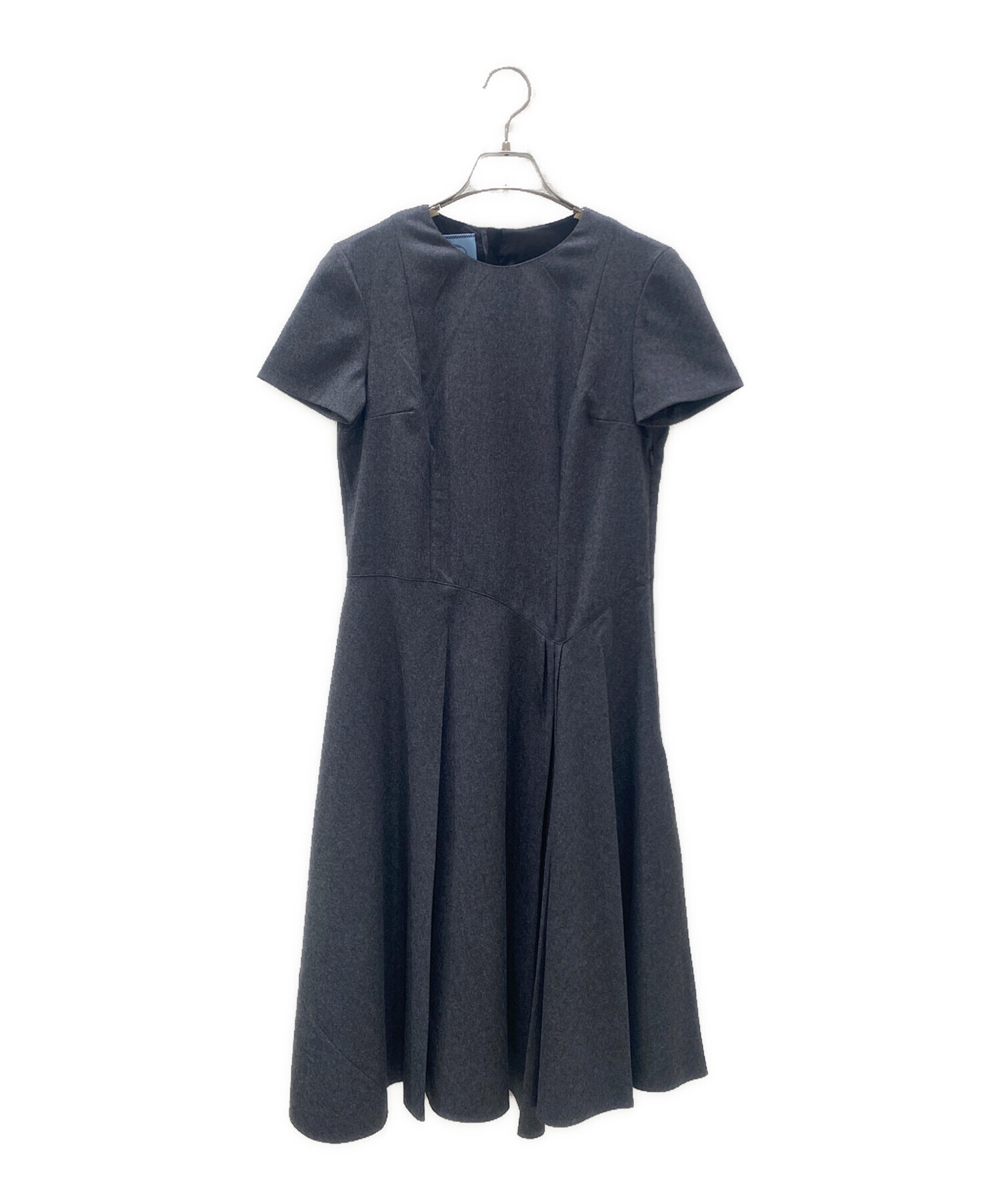 中古・古着通販】PRADA (プラダ) フランネルドレス グレー サイズ:36