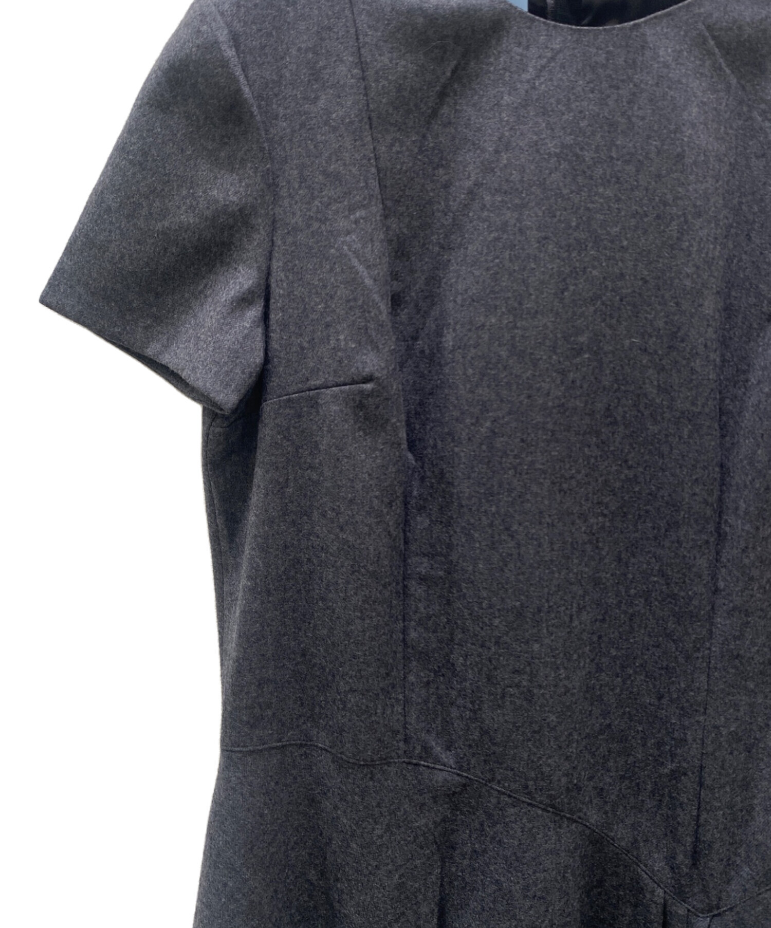 中古・古着通販】PRADA (プラダ) フランネルドレス グレー サイズ:36