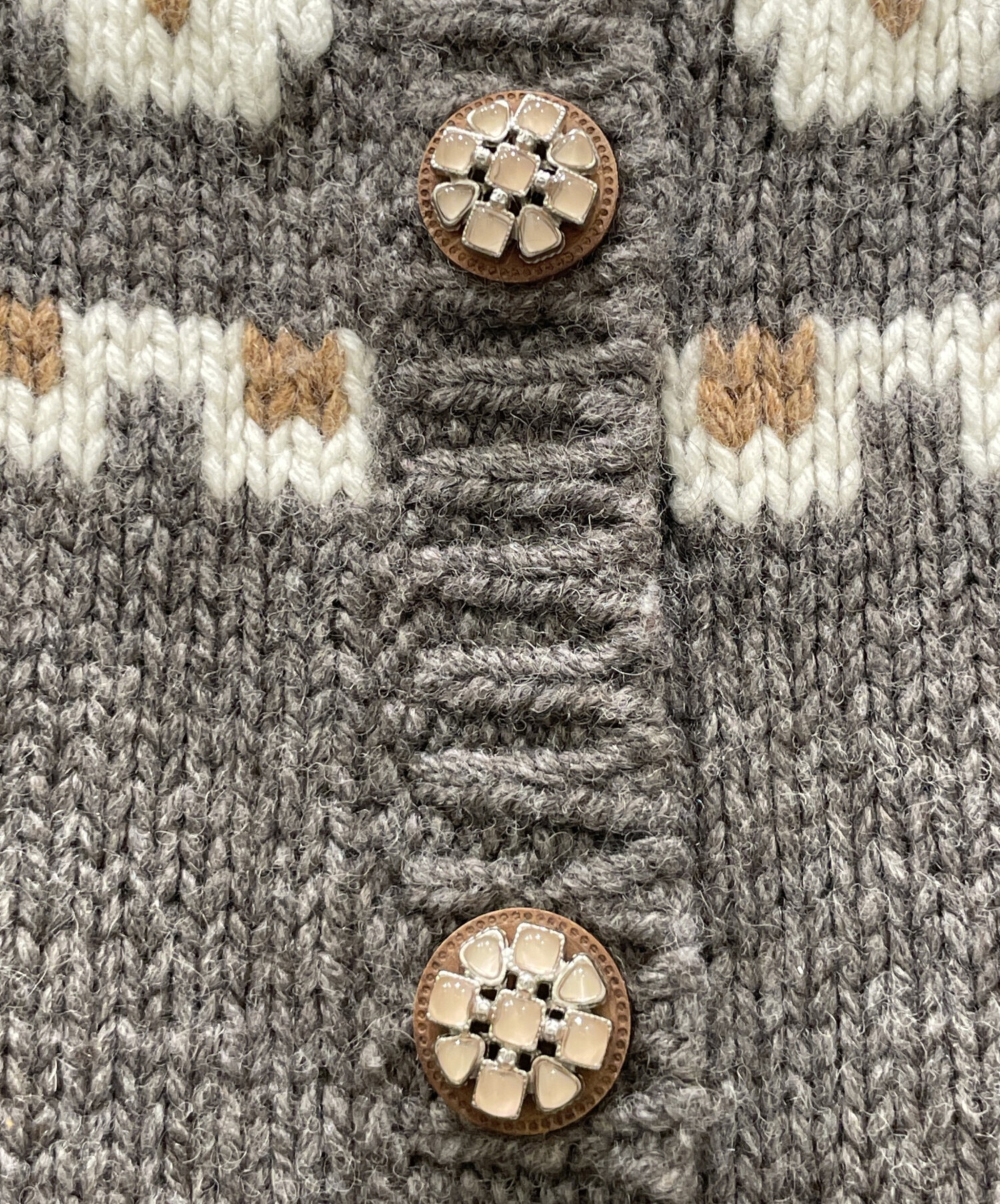 CHANEL シャネル ココワッペン カシミヤニットワンピース 半袖 グレー 中古・古着通販】CHANEL (シャネル) ニットワンピース P62588K48050