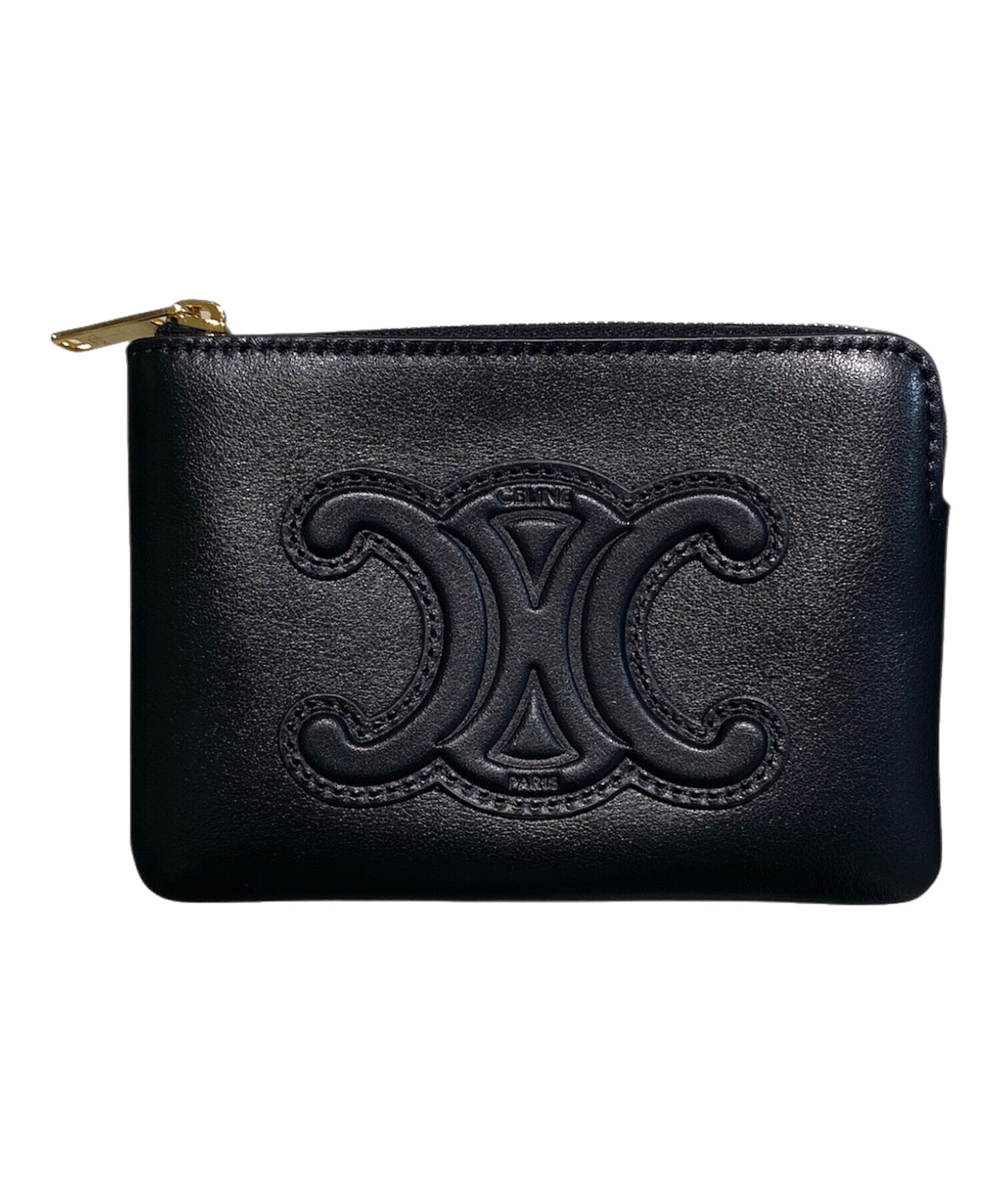 セリーヌパース 中古・古着通販】CELINE (セリーヌ) コインパース ブラック｜ブランド