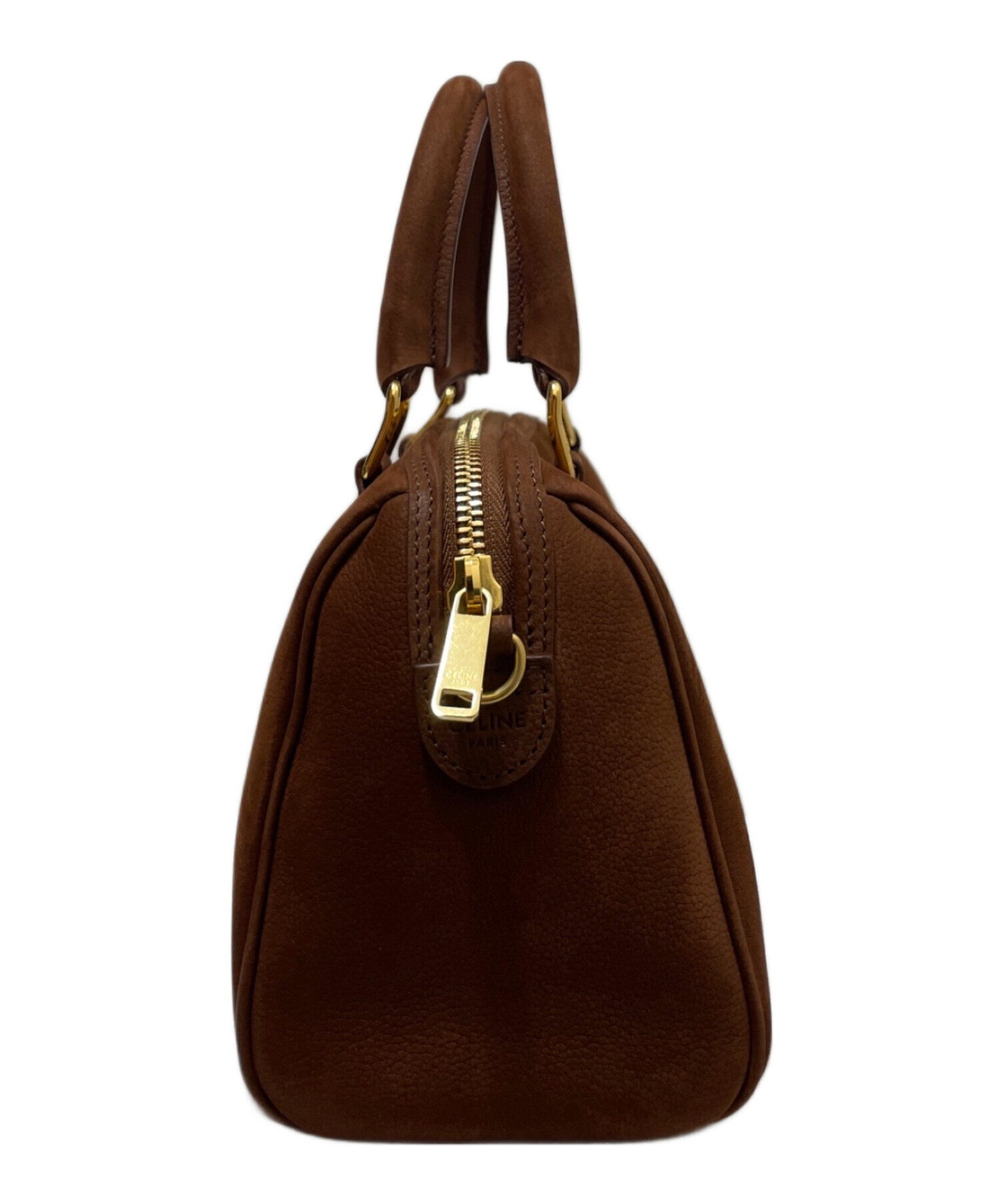 中古・古着通販】CELINE (セリーヌ) スモールボストン ブラウン