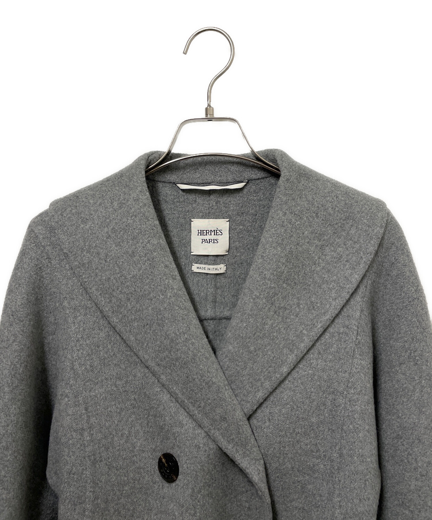 中古・古着通販】HERMES (エルメス) カシミヤダブルフェイスコート