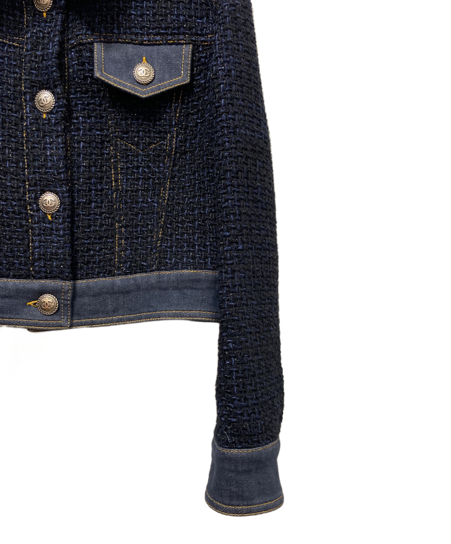 中古・古着通販】CHANEL (シャネル) デニムココマークボタンジャケット