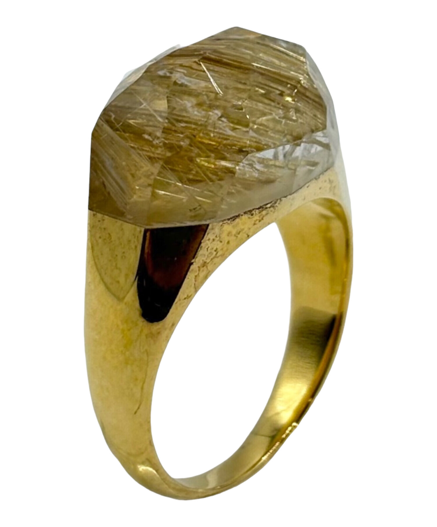 中古・古着通販】bororo (ボロロ) Rutile Quartz Ring ゴールド サイズ