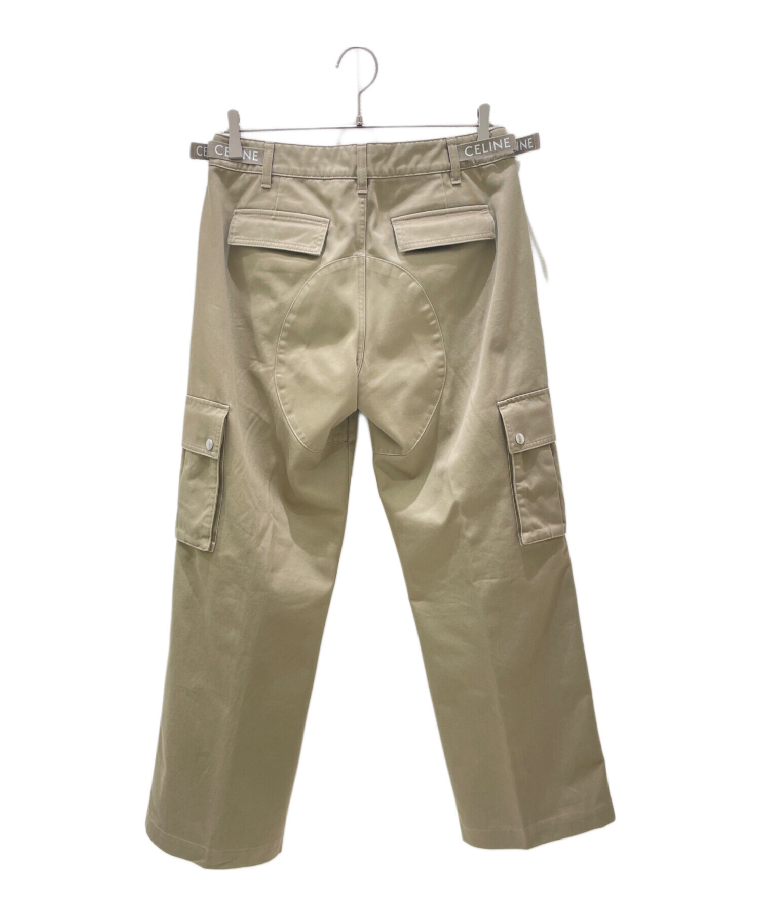 中古・古着通販】CELINE (セリーヌ) カーゴストレートパンツ カーキ