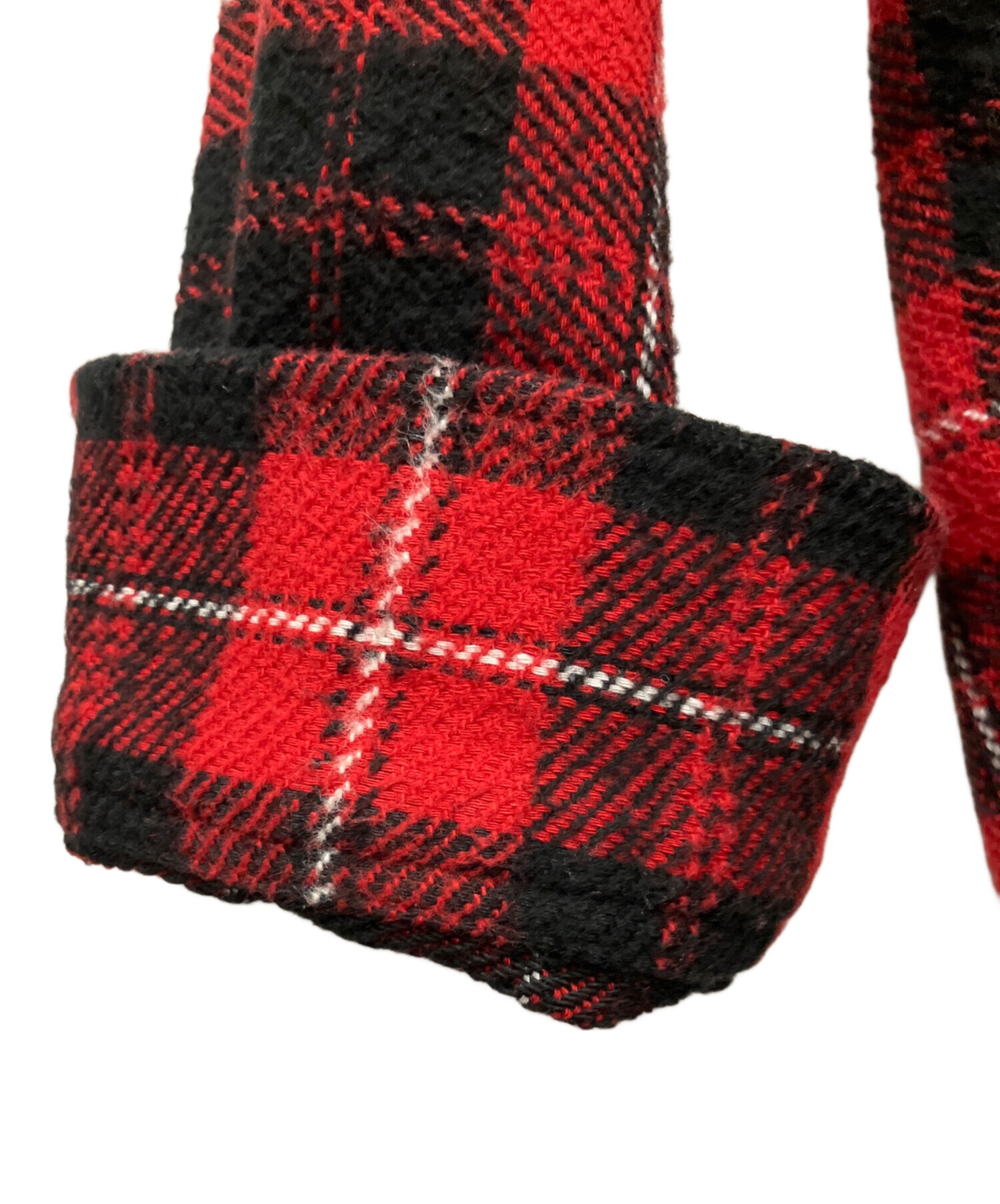 CELINE セリーヌ　チェック柄 ブラック系 トリオンフロゴ刺繍Mサイズ CELINE セリーヌ チェック柄 ブラック系 トリオンフロゴ刺繍Mサイズ