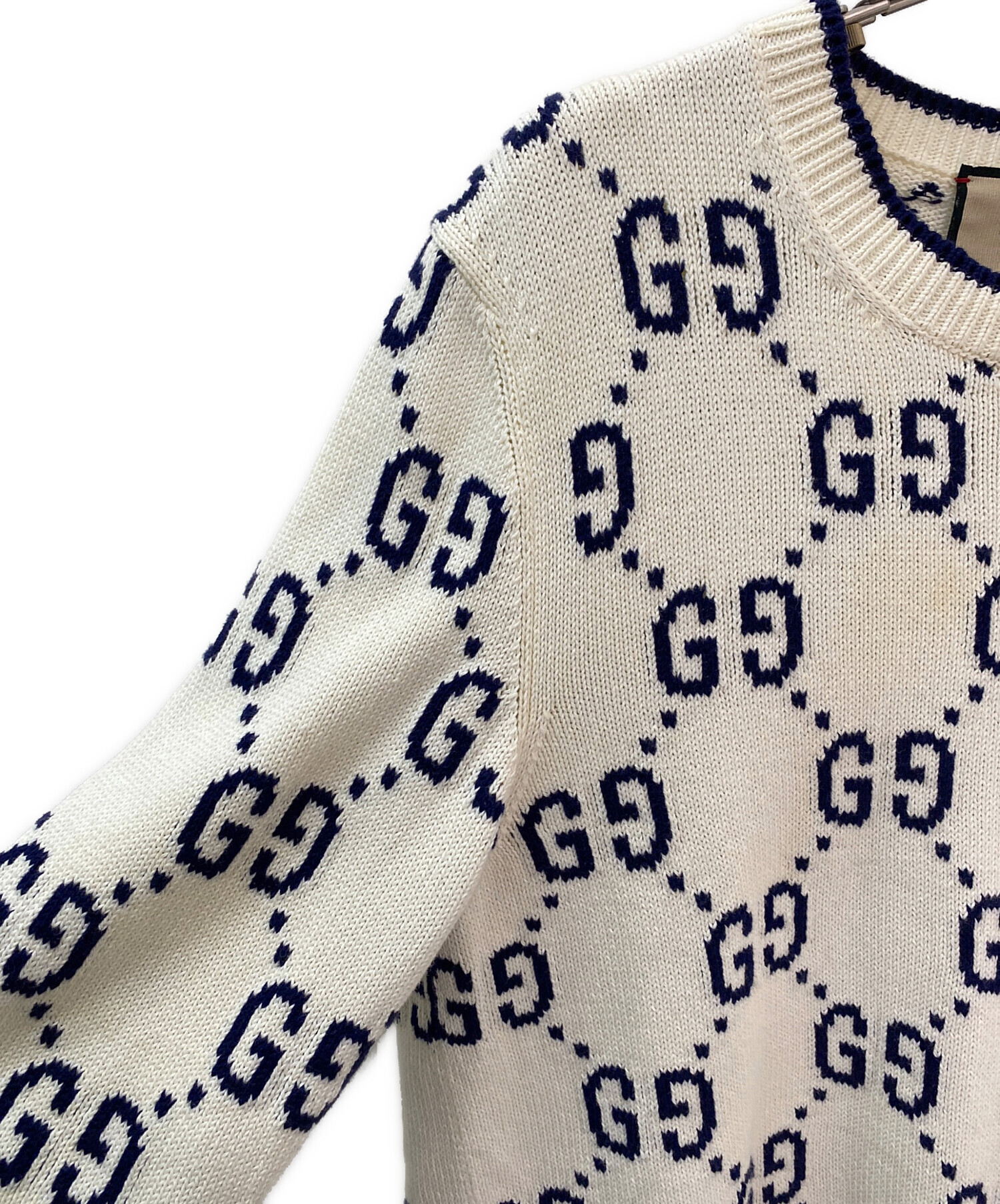 中古・古着通販】GUCCI (グッチ) GG コットンニットスウェットシャツ