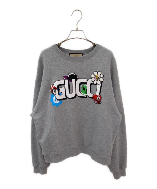 中古・古着通販】GUCCI (グッチ) 刺繍パッチプリントロゴスウェット