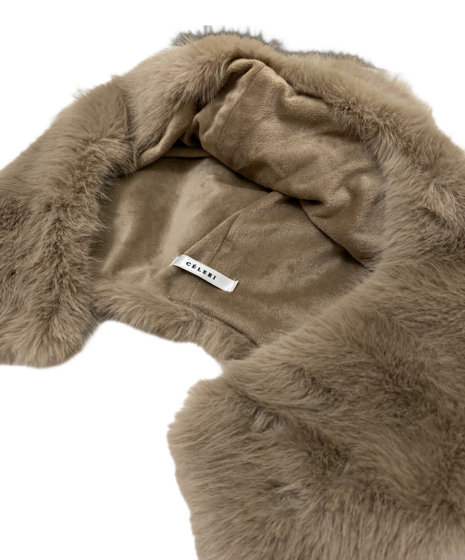 中古・古着通販】CELERI (セルリ) ファーバラクラバ ベージュ サイズ