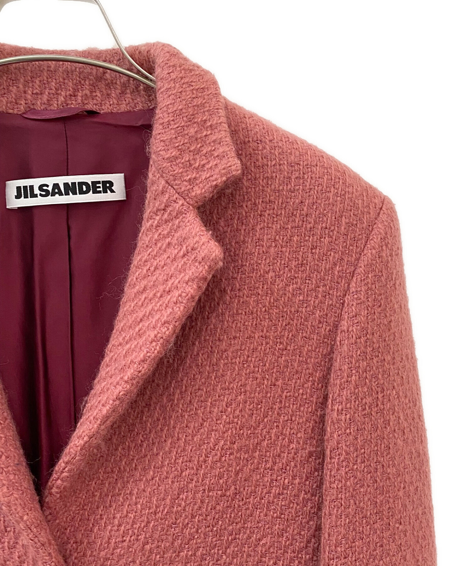 中古・古着通販】JIL SANDER (ジルサンダー) ウールコート ピンク