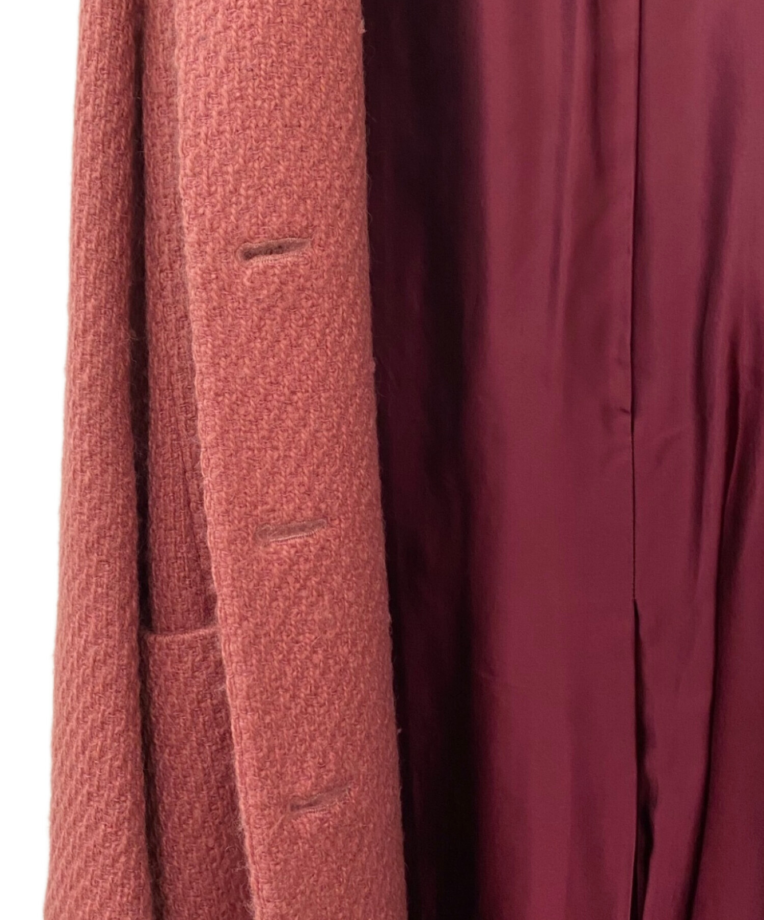 中古・古着通販】JIL SANDER (ジルサンダー) ウールコート ピンク