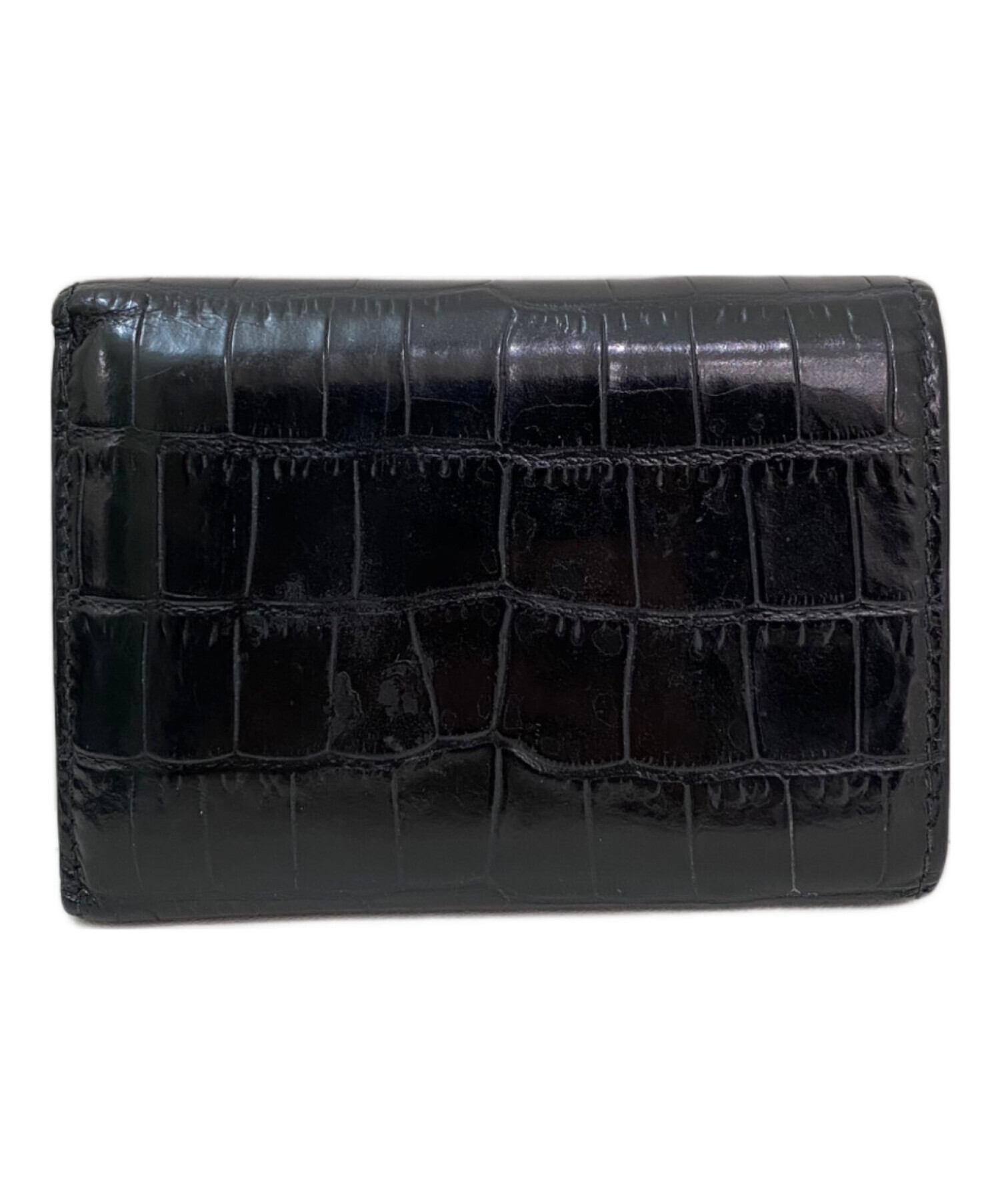 Miu Miu ミュウミュウ 財布・ケース  黒 【古着】【中古】 中古・古着通販】MIU MIU (ミュウミュウ) 2つ折り財布 ブラック サイズ