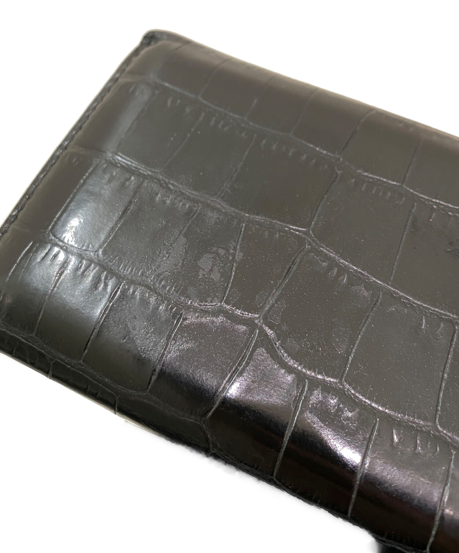 中古・古着通販】MIU MIU (ミュウミュウ) 3つ折り財布 ブラック