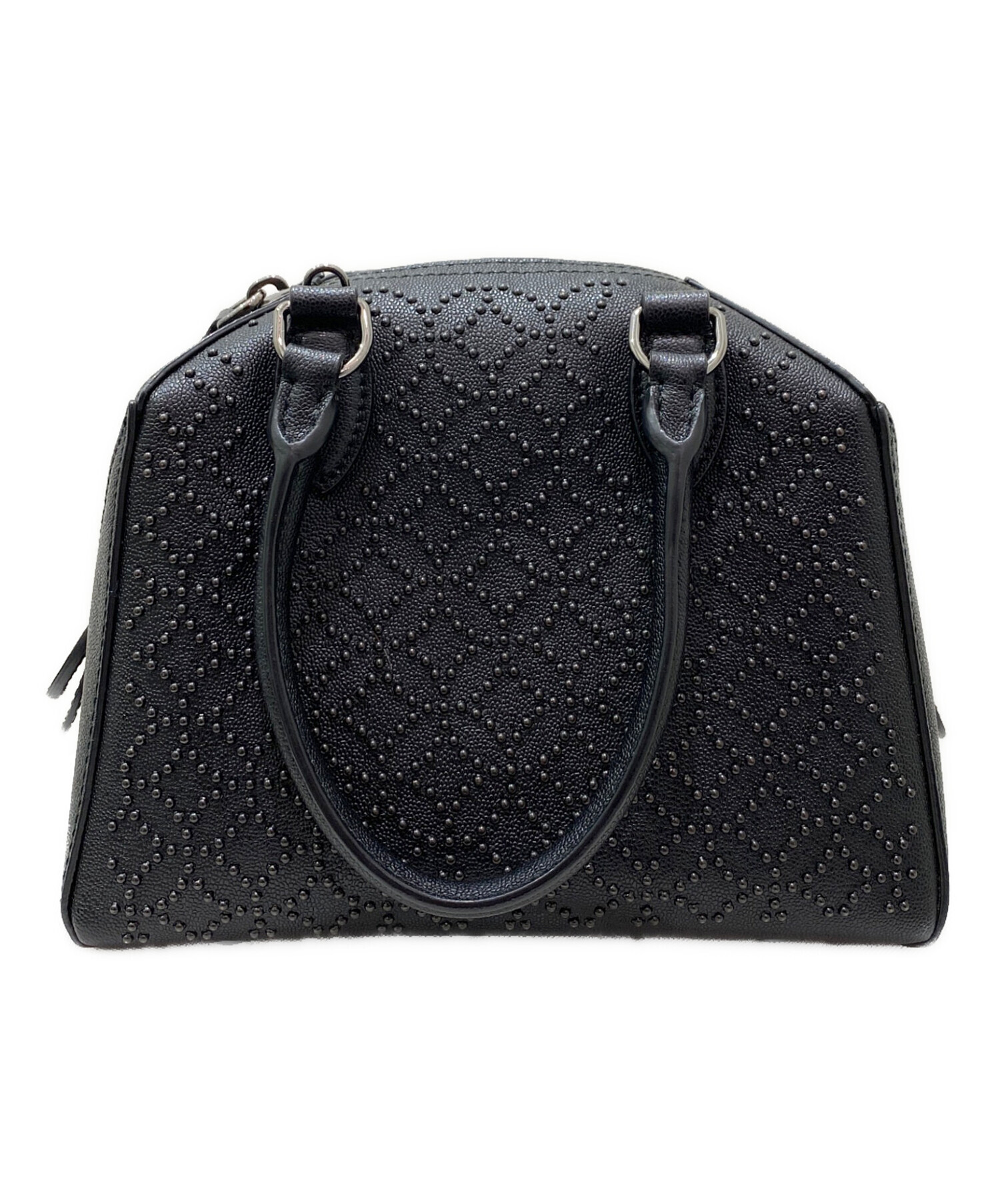 ALAIA アライア 小物類（その他） レディース 【古着】【中古】 中古・古着通販】ALAIA (アライア) スタッズハンドバッグ ブラック