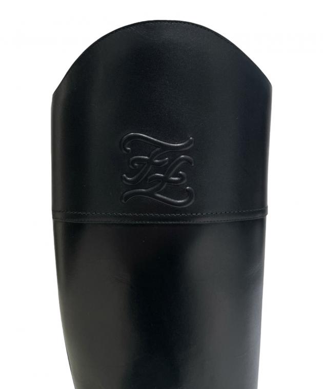 中古・古着通販】FENDI (フェンディ) カーリグラフィブーツ ブラック