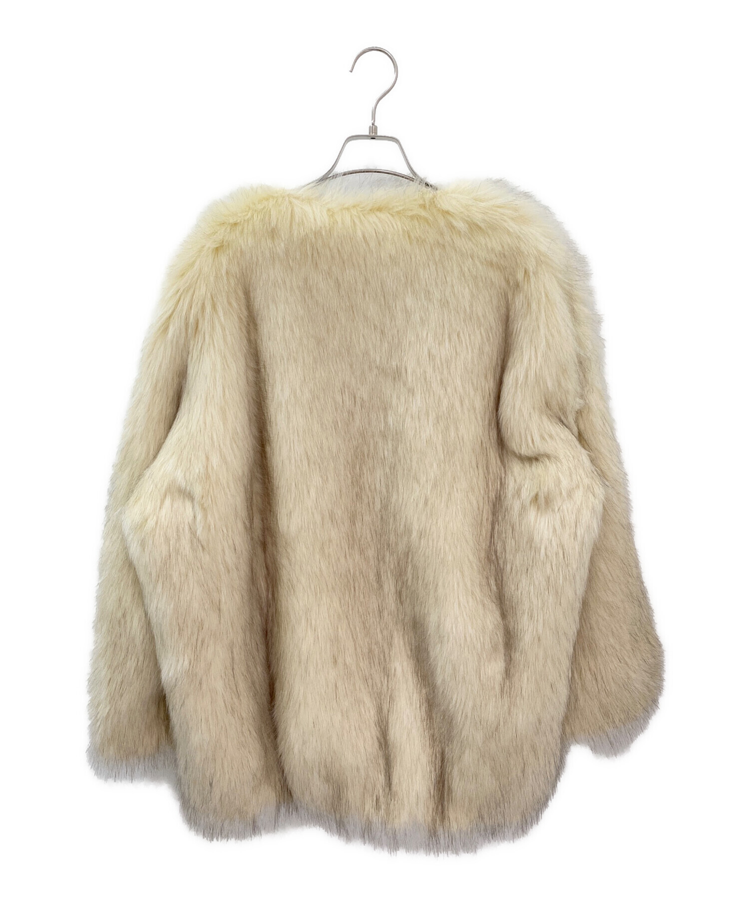 中古・古着通販】CLANE (クラネ) NO COLLAR VOLUME ECO FUR COAT