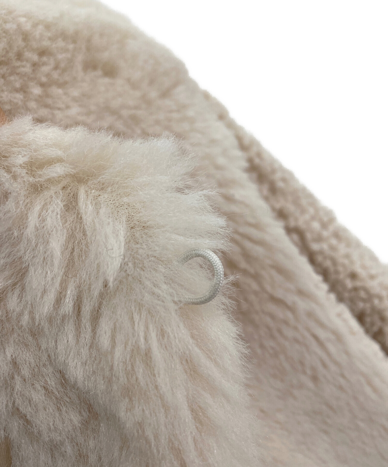 中古・古着通販】CLANE (クラネ) MIX FUR COCOON COAT アイボリー