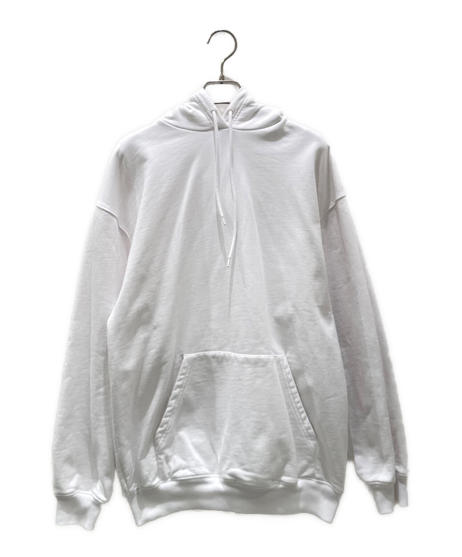 U*！様 BALENCIAGA バックロゴ パーカー ホワイト 中古・古着通販】BALENCIAGA (バレンシアガ) バックロゴパーカー