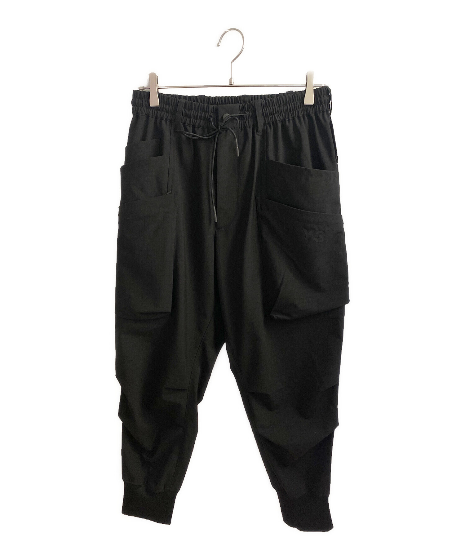 中古・古着通販】Y-3 (ワイスリー) ウールカーゴパンツ ブラック