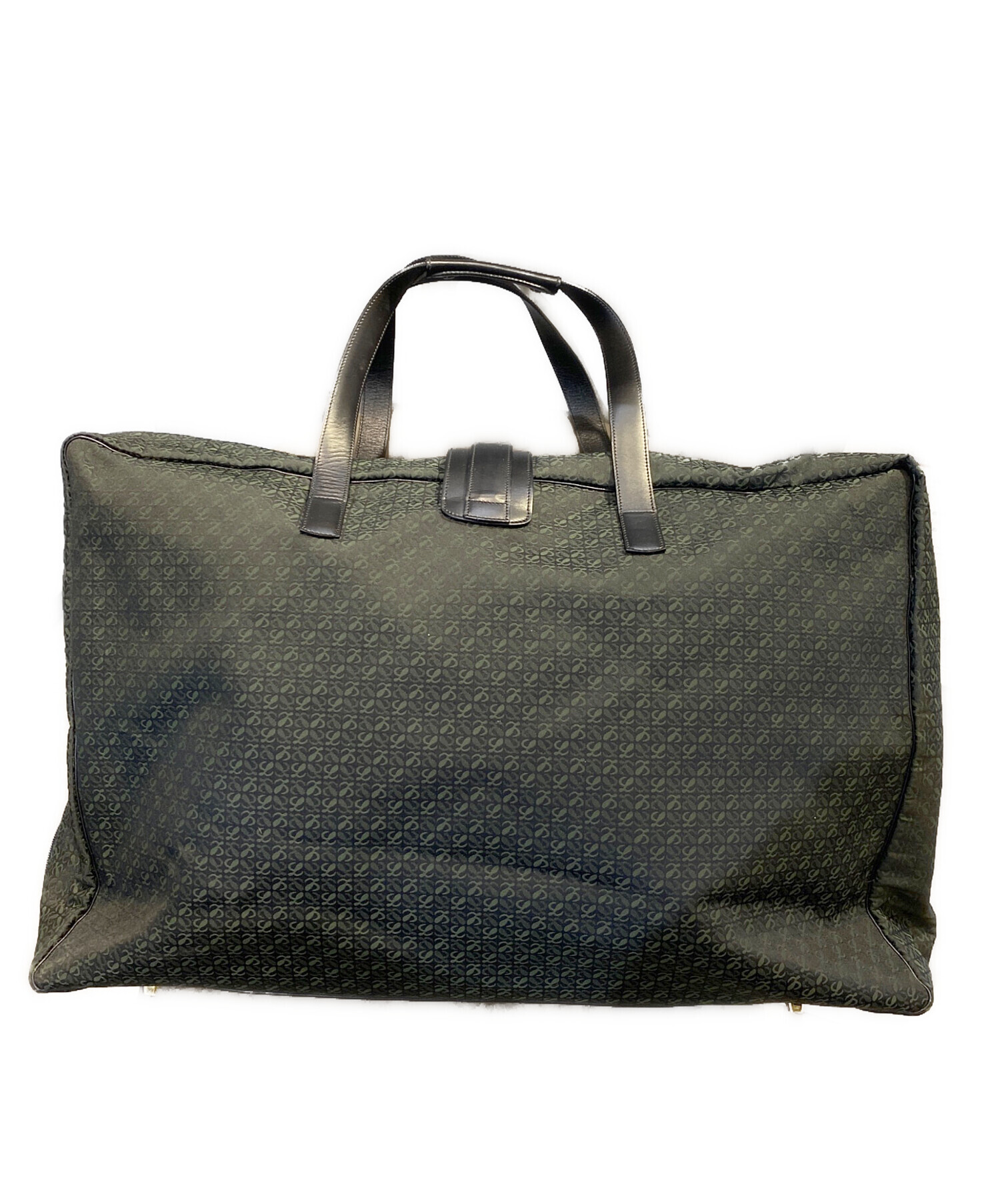 中古・古着通販】LOEWE (ロエベ) アナグラムボストンバッグ グリーン