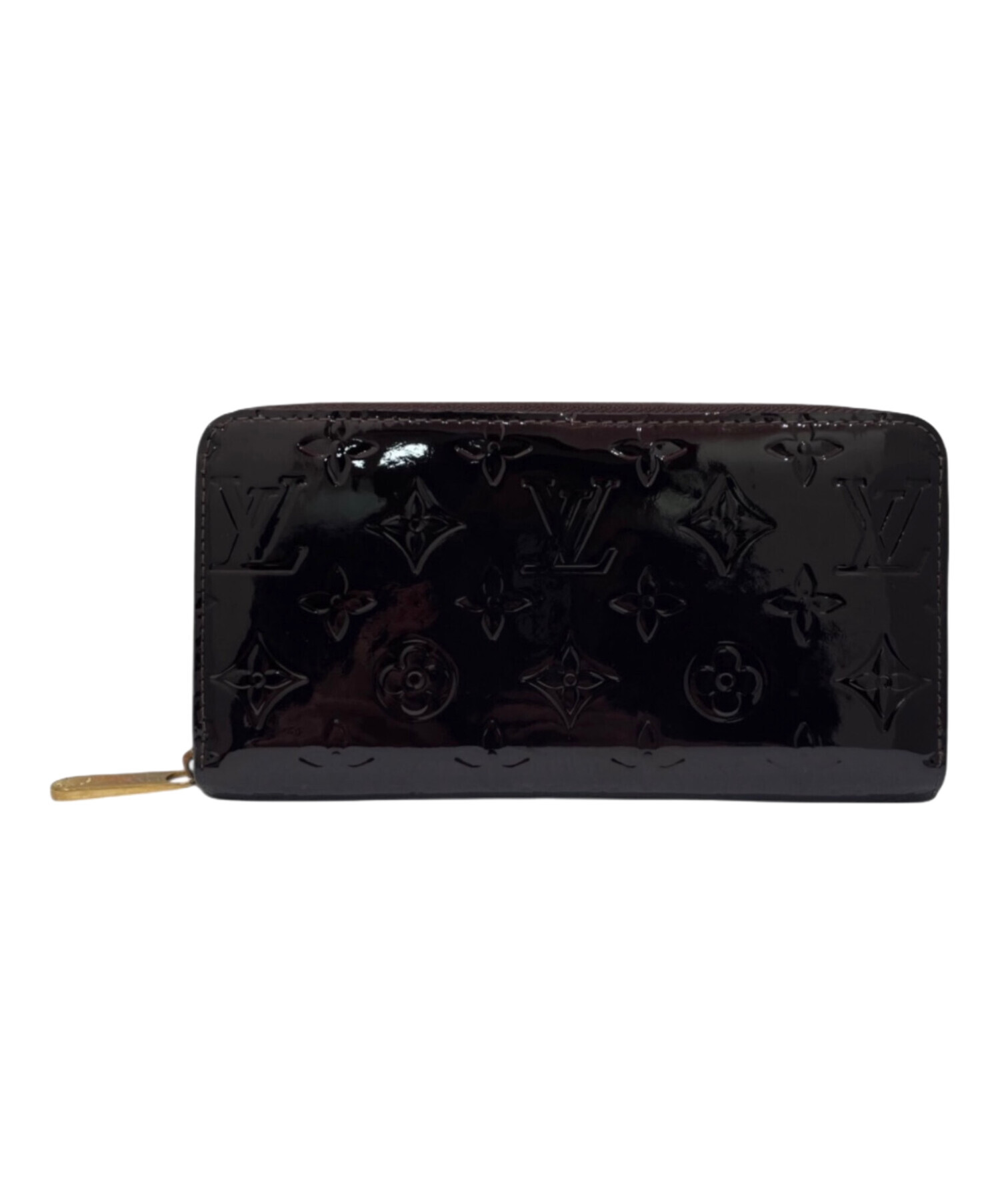 LOUIS VUITTON ヴェルニ ジッピー ウォレット アマラント ビトン 中古・古着通販】LOUIS VUITTON (ルイ ヴィトン) ヴェルニ ジッピー
