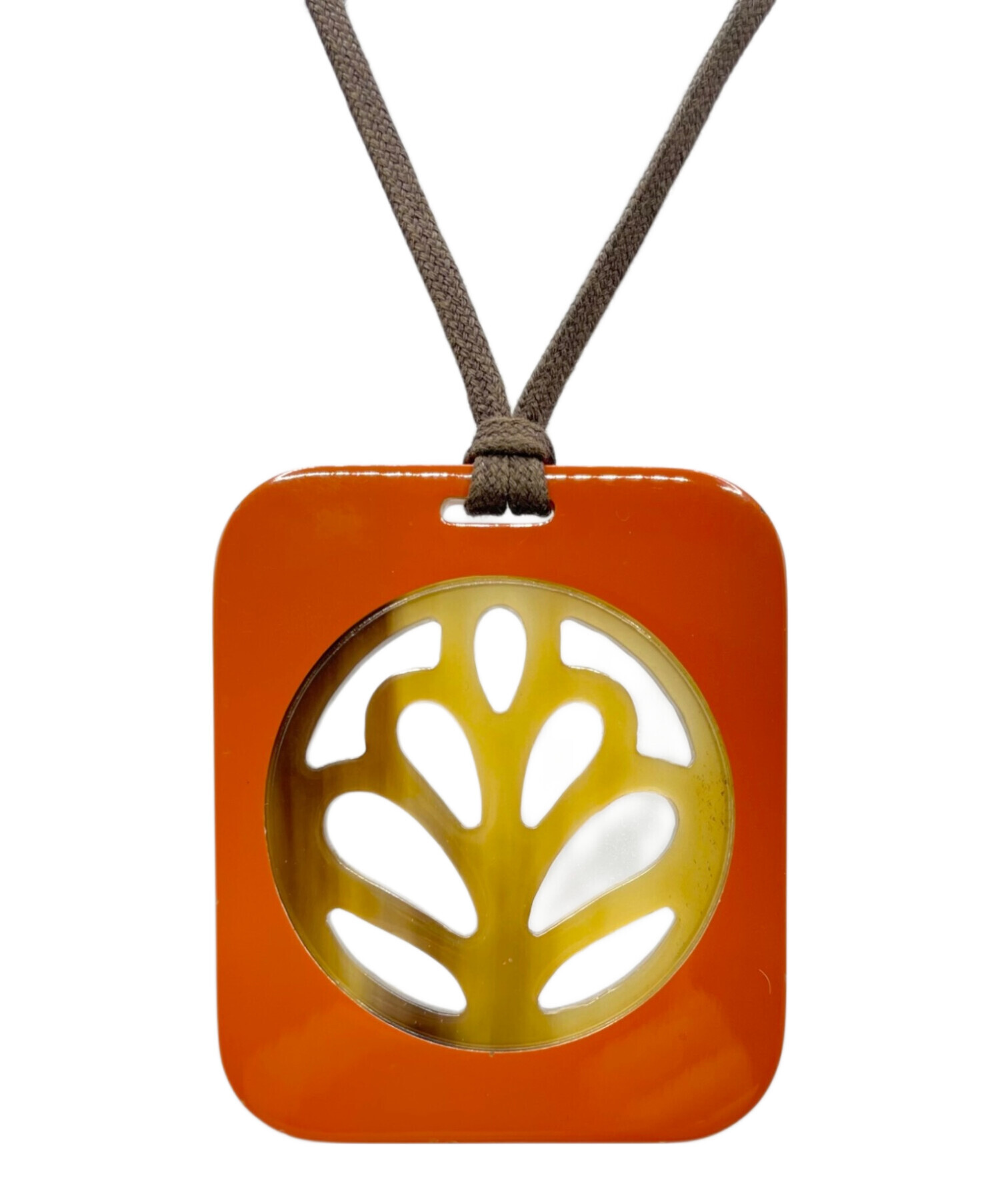 エルメス　イムス　バッファローホーン　ペンダント 中古・古着通販】HERMES (エルメス) バッファローホーンペンダント