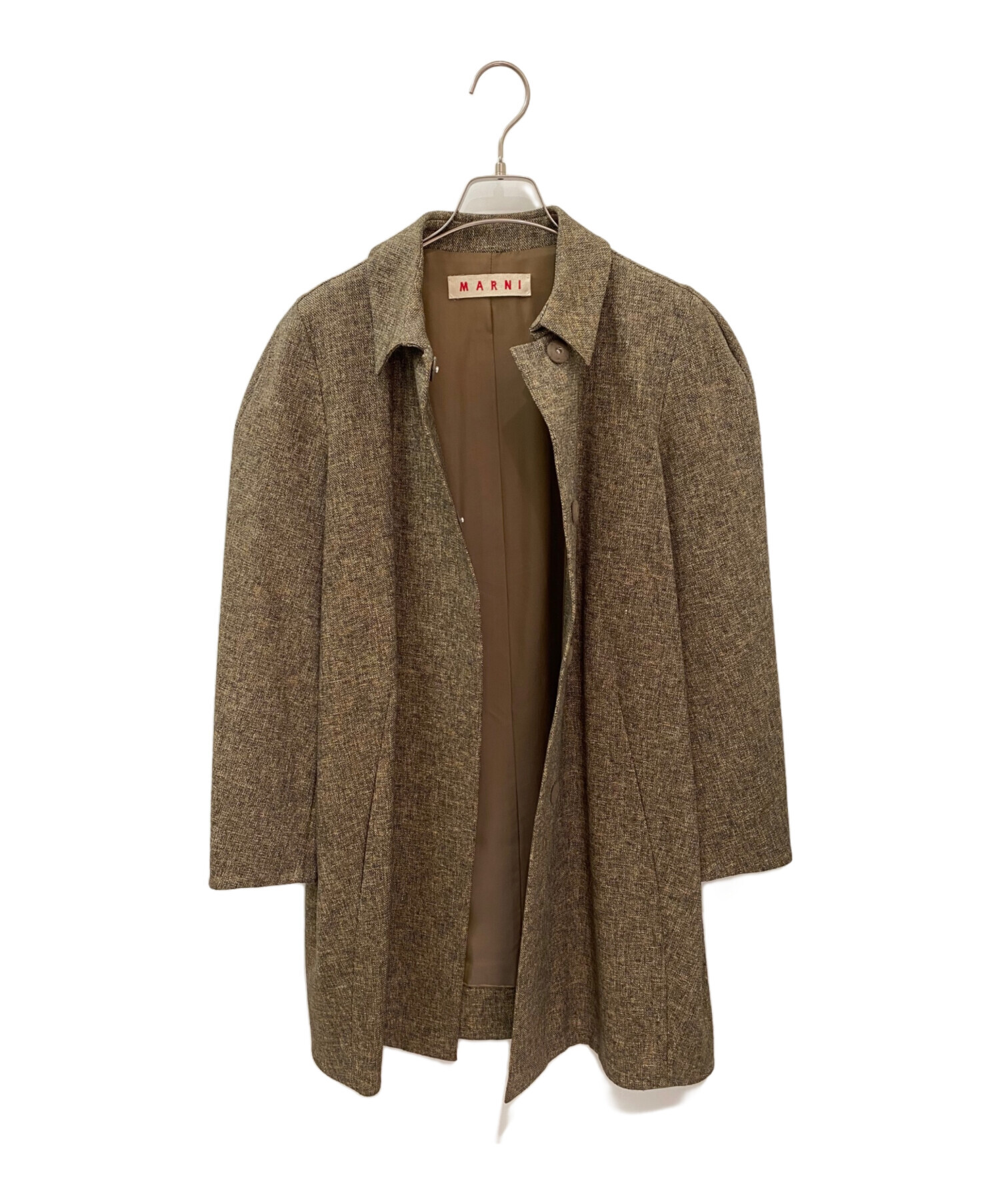 中古・古着通販】MARNI (マルニ) ウール混ジャケット ブラウン サイズ