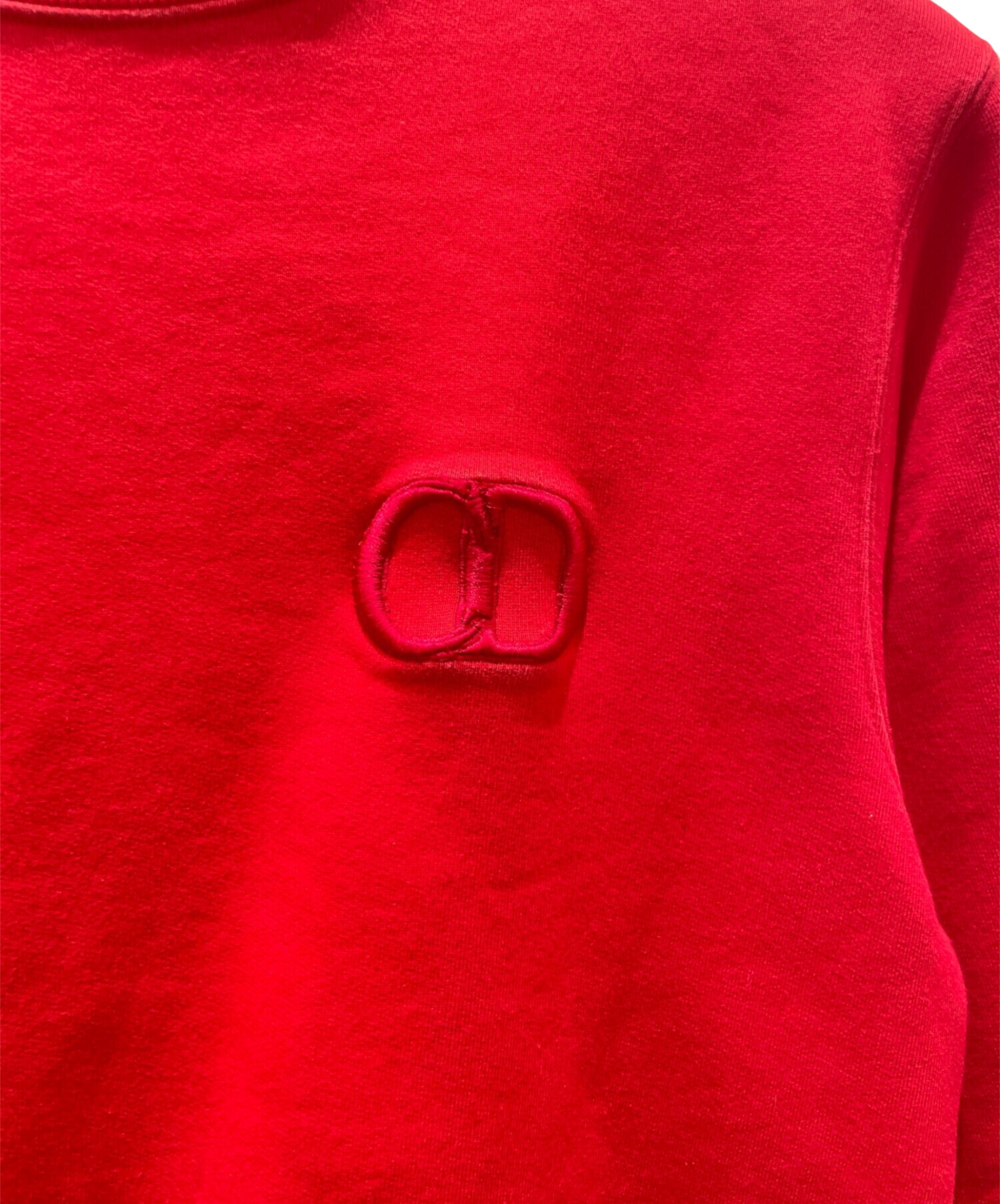 中古・古着通販】Dior (ディオール) CDロゴ刺繍スウェット レッド