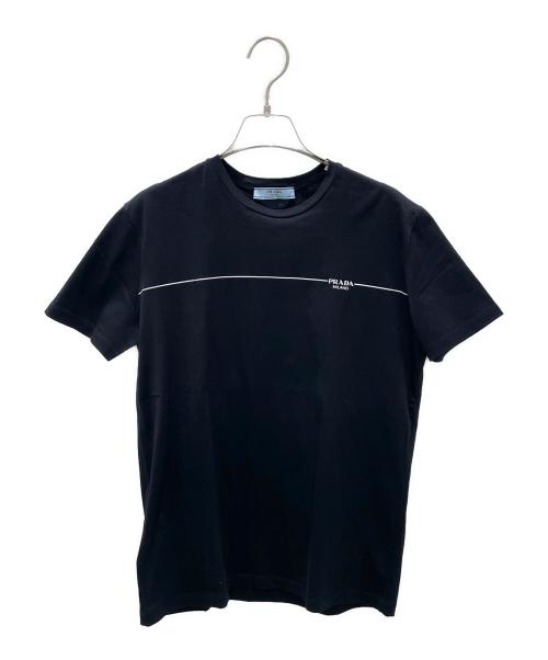 中古・古着通販】PRADA (プラダ) ロゴTシャツ ブラック サイズ:42