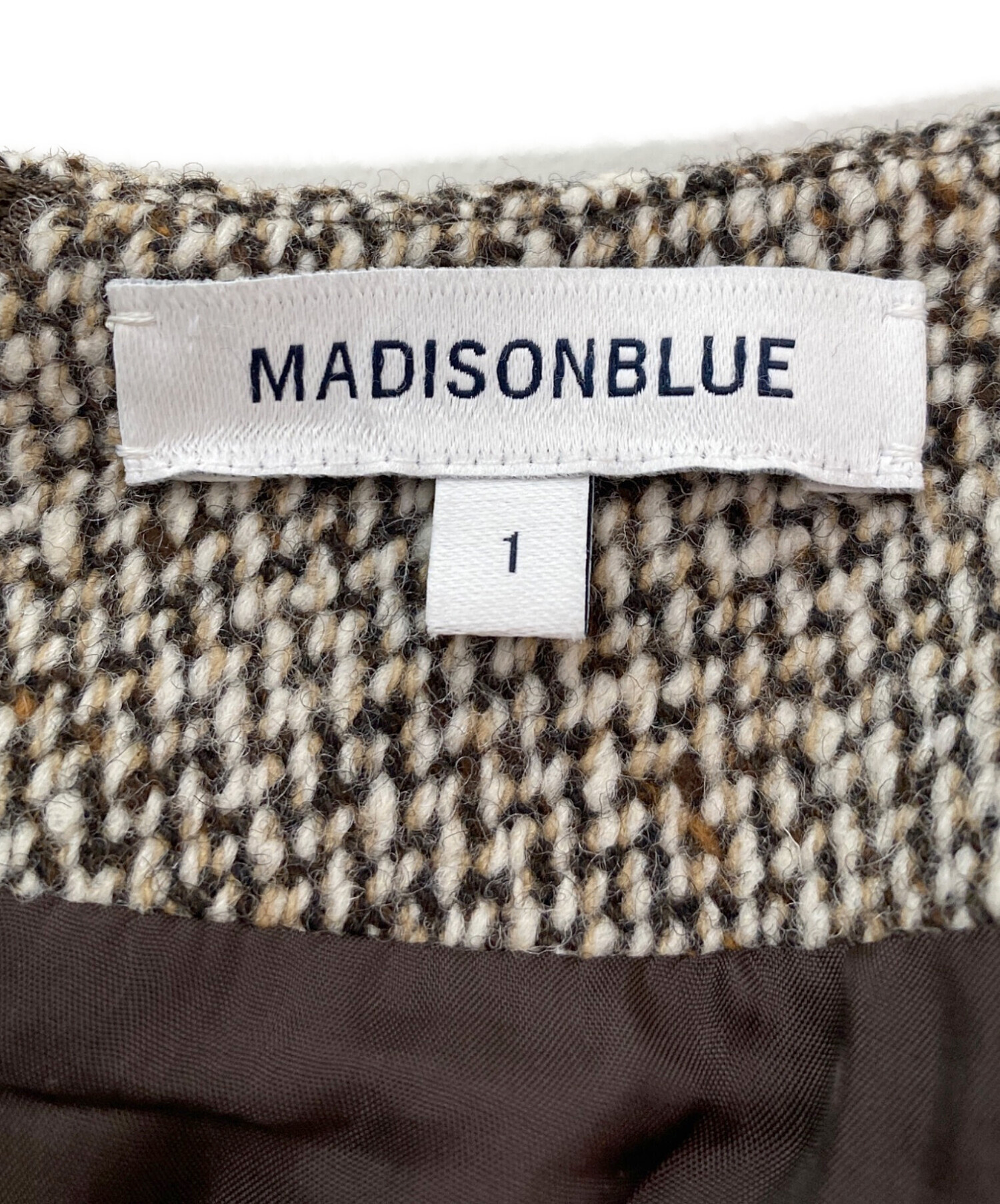 中古・古着通販】MADISON BLUE (マディソンブルー) ツイードスカート