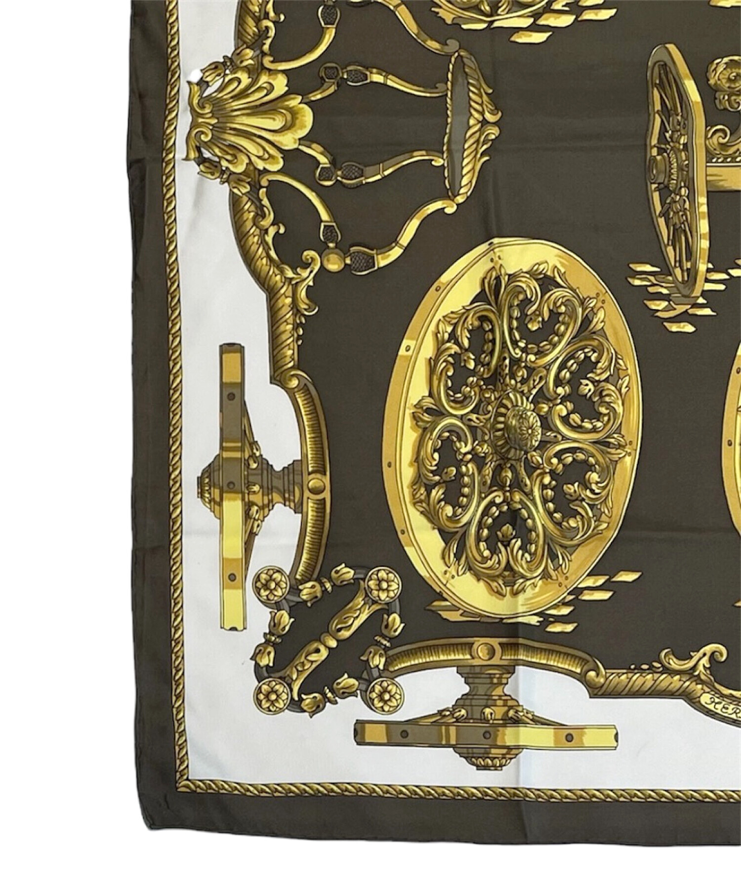 中古・古着通販】HERMES (エルメス) カレ90《Roues de Canon（大砲の