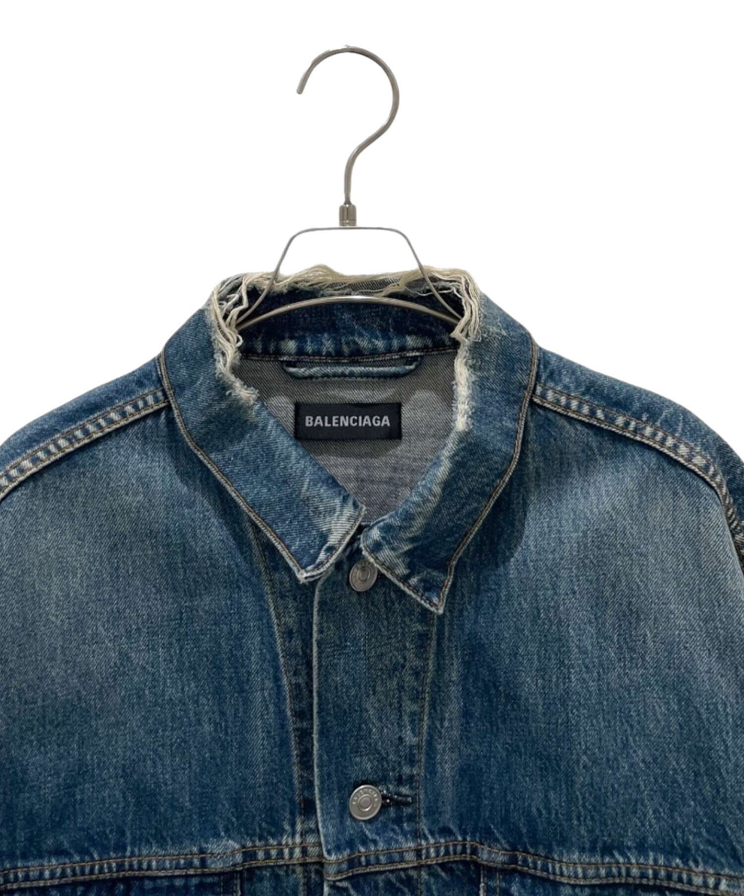 BALENCIAGA デニムジャケット サイズ46 中古・古着通販】BALENCIAGA (バレンシアガ) デニムジャケット