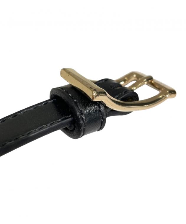 未使用に近い極美品　バーバリー　ベルト　ホースロゴ ゴールド　ブラック　レザー 中古・古着通販】BURBERRY (バーバリー) レザーベルト サイズ:28/70